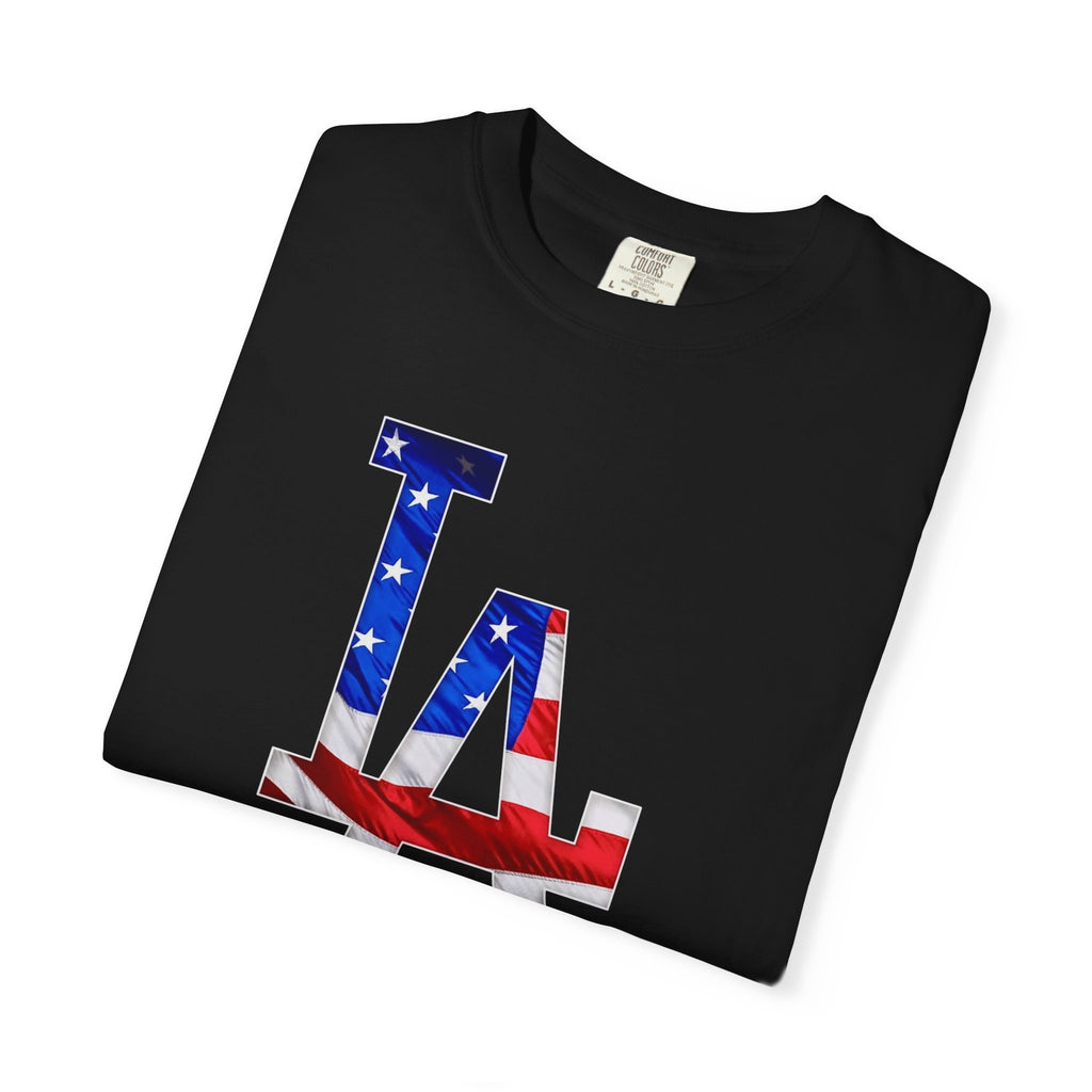 Unisex Garment-Dyed T-shirt Dodgers 4th of July