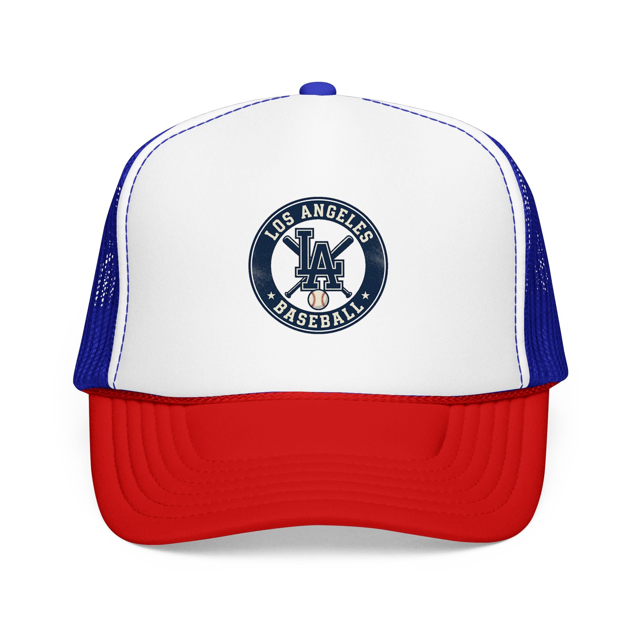 Los Angeles Baseball Foam Trucker Hat – Vintage LA Logo Cap