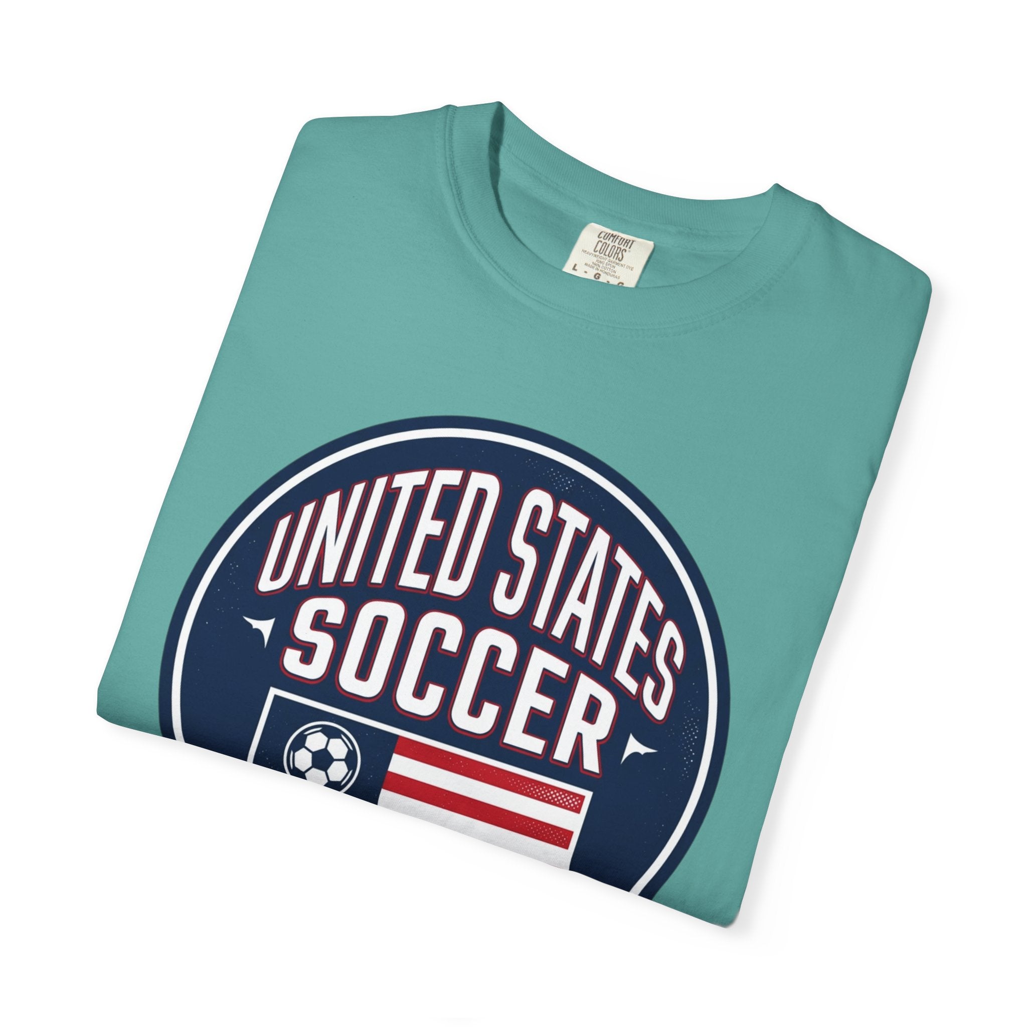 United States Soccer Circle Logo Tee — USA 10 Back Number T‑Shirt
