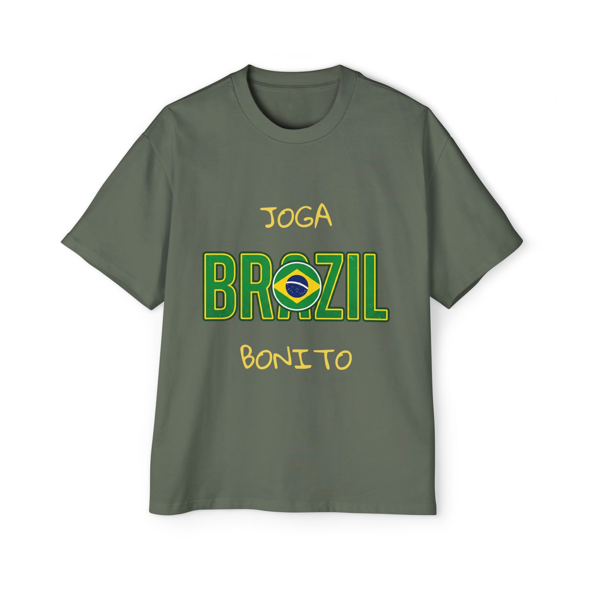 Brazil Soccer Tee — Joga Bonito Graphic Football T‑Shirt