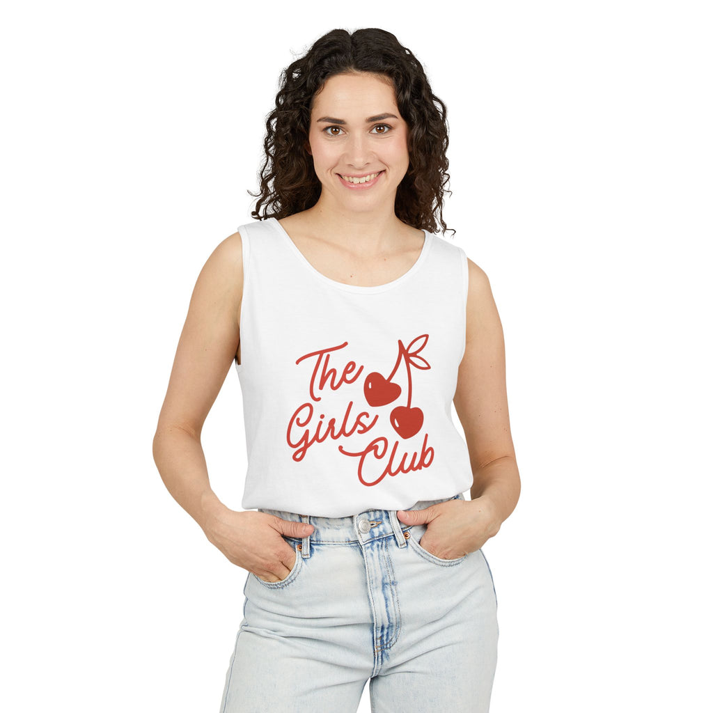 Women’s Cherries Garment-Dyed Tank Top