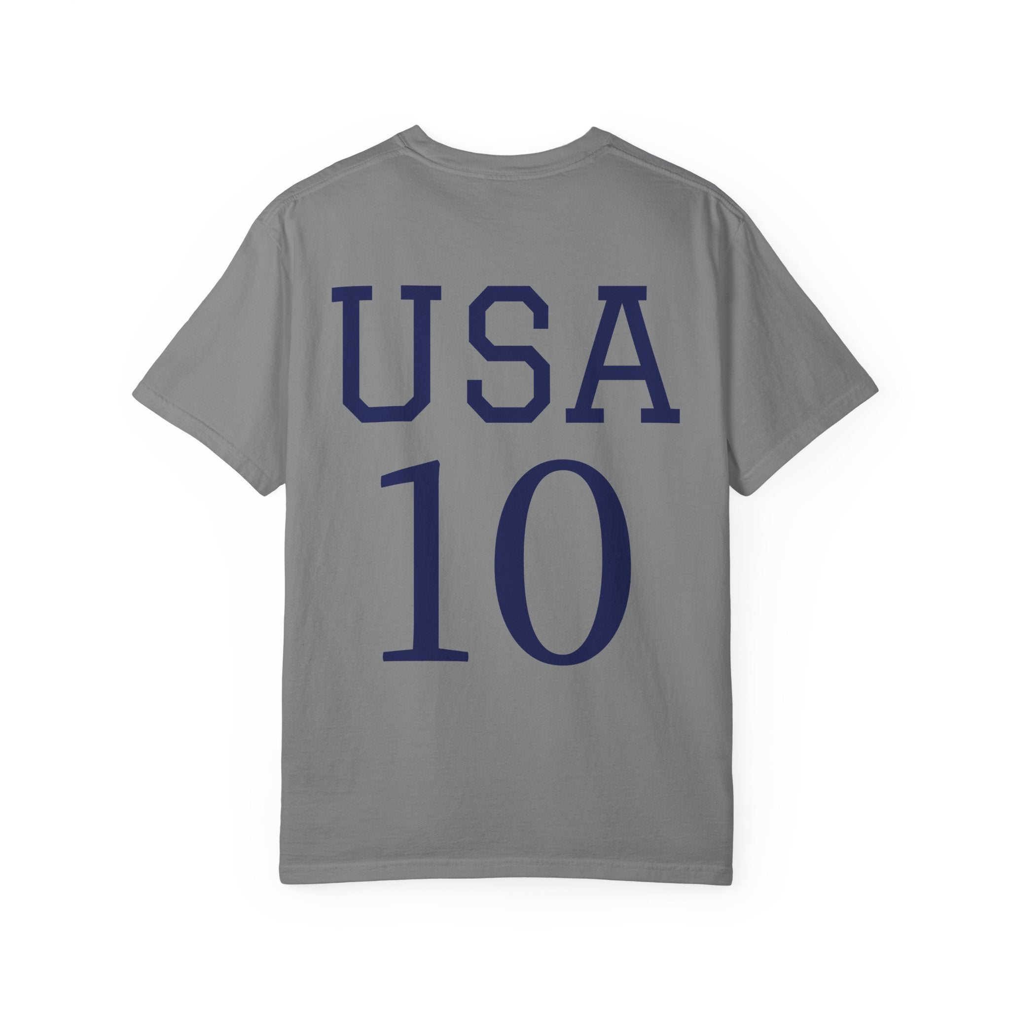 United States Soccer Circle Logo Tee — USA 10 Back Number T‑Shirt