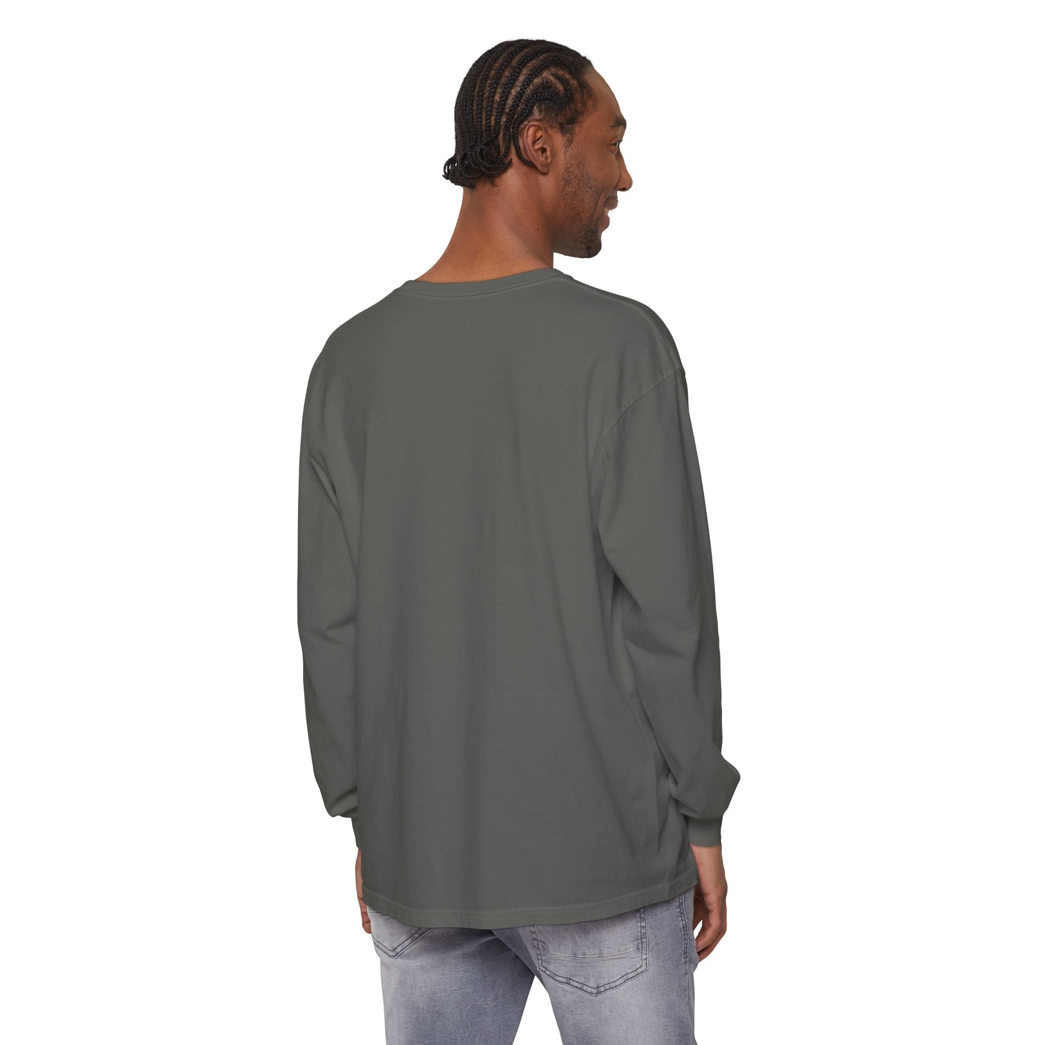 Unisex Garment-dyed Long Sleeve T-Shirt Love Like Jesus