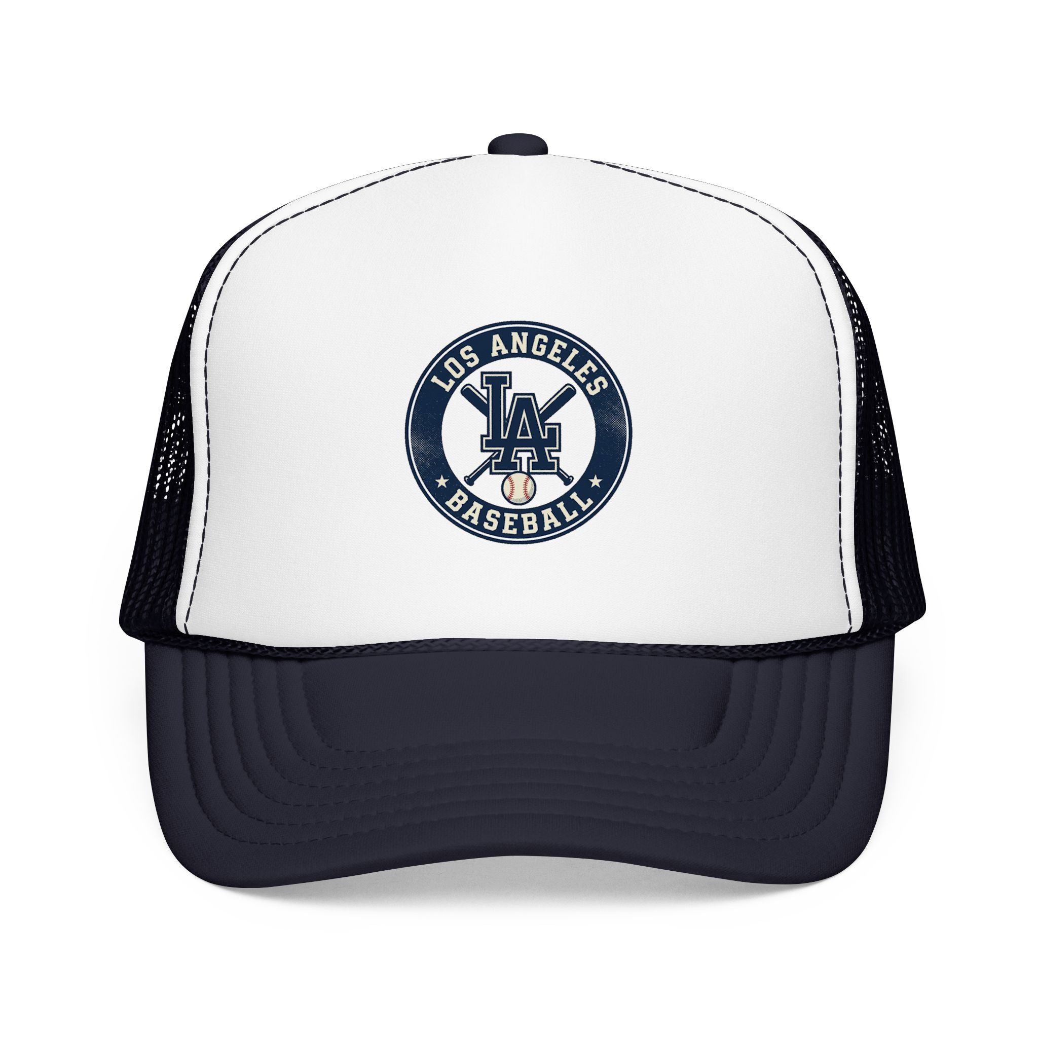 Los Angeles Baseball Foam Trucker Hat – Vintage LA Logo Cap