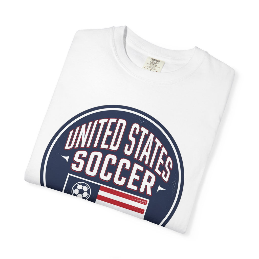 United States Soccer Circle Logo Tee — USA 10 Back Number T‑Shirt