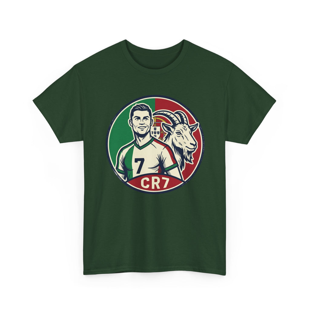 CR7 Portugal Soccer Tee — Cristiano Ronaldo Goat Graphic Jersey Shirt