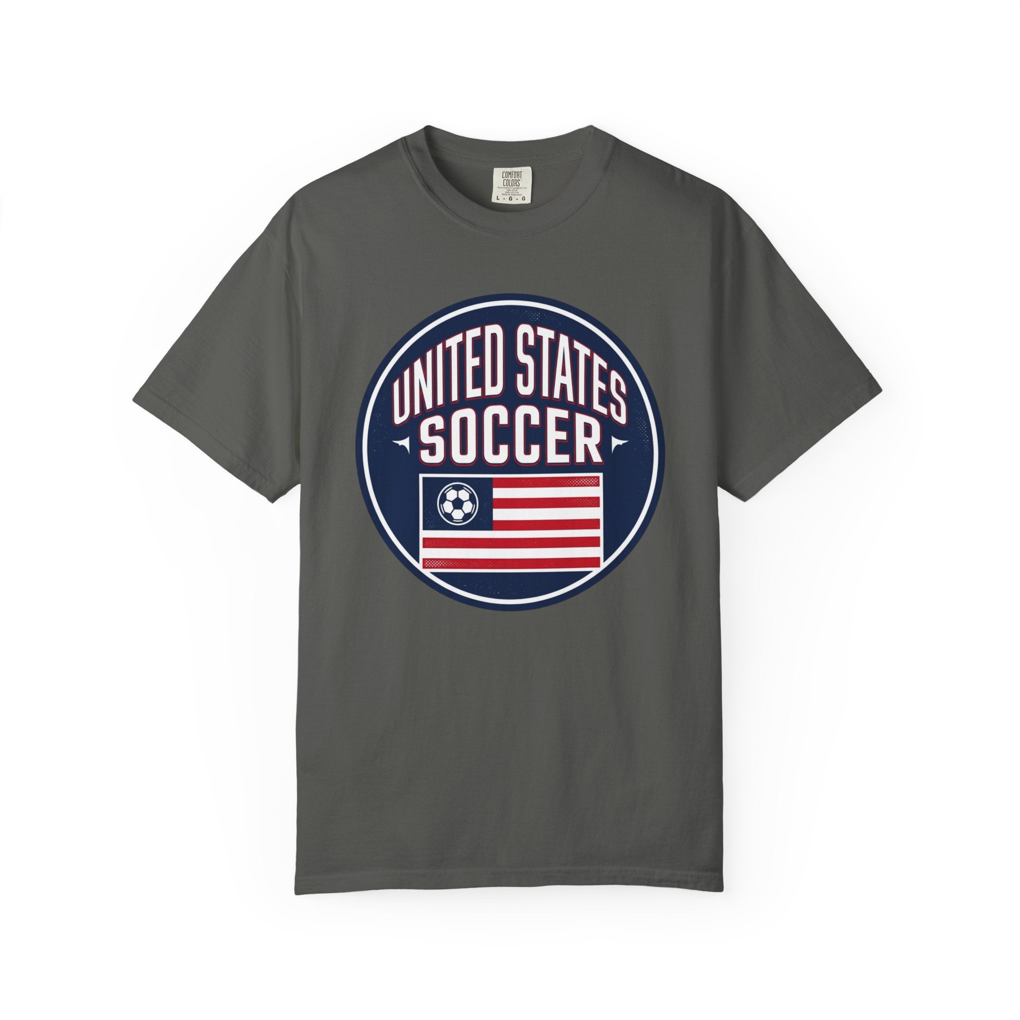 United States Soccer Circle Logo Tee — USA 10 Back Number T‑Shirt