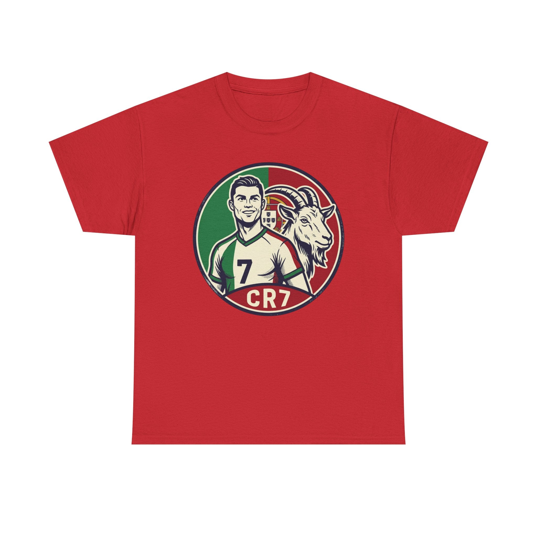 CR7 Portugal Soccer Tee — Cristiano Ronaldo Goat Graphic Jersey Shirt