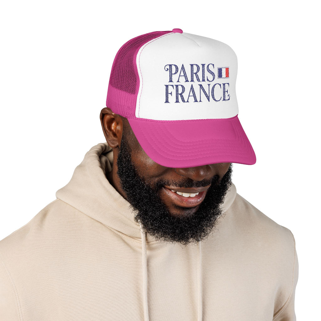 Paris France Foam Trucker Hat