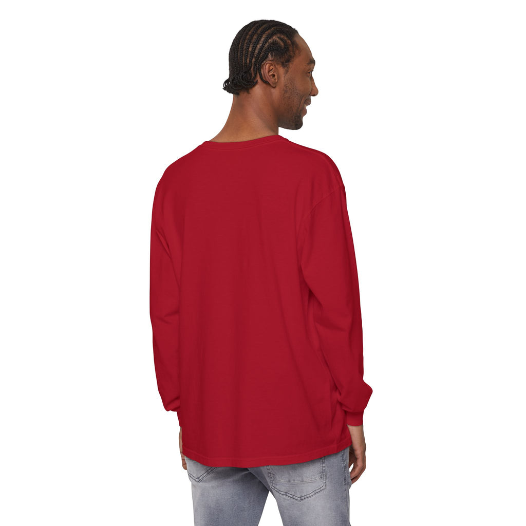Unisex Garment-dyed Long Sleeve T-Shirt Love Like Jesus