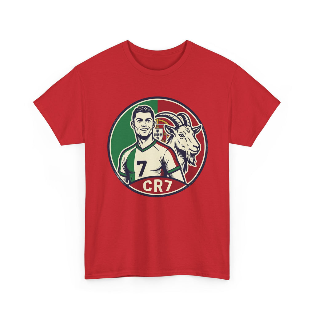 CR7 Portugal Soccer Tee — Cristiano Ronaldo Goat Graphic Jersey Shirt