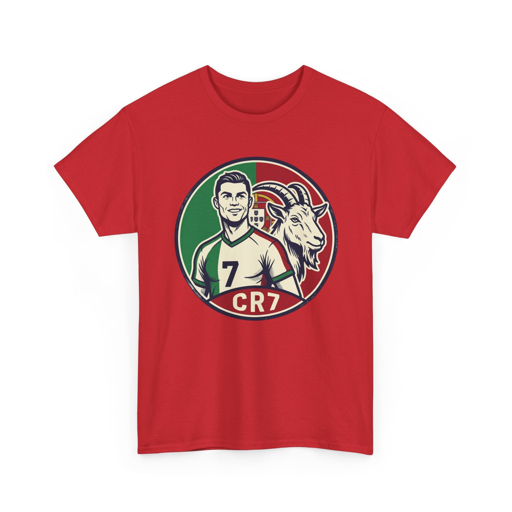 CR7 Portugal Soccer Tee — Cristiano Ronaldo Goat Graphic Jersey Shirt