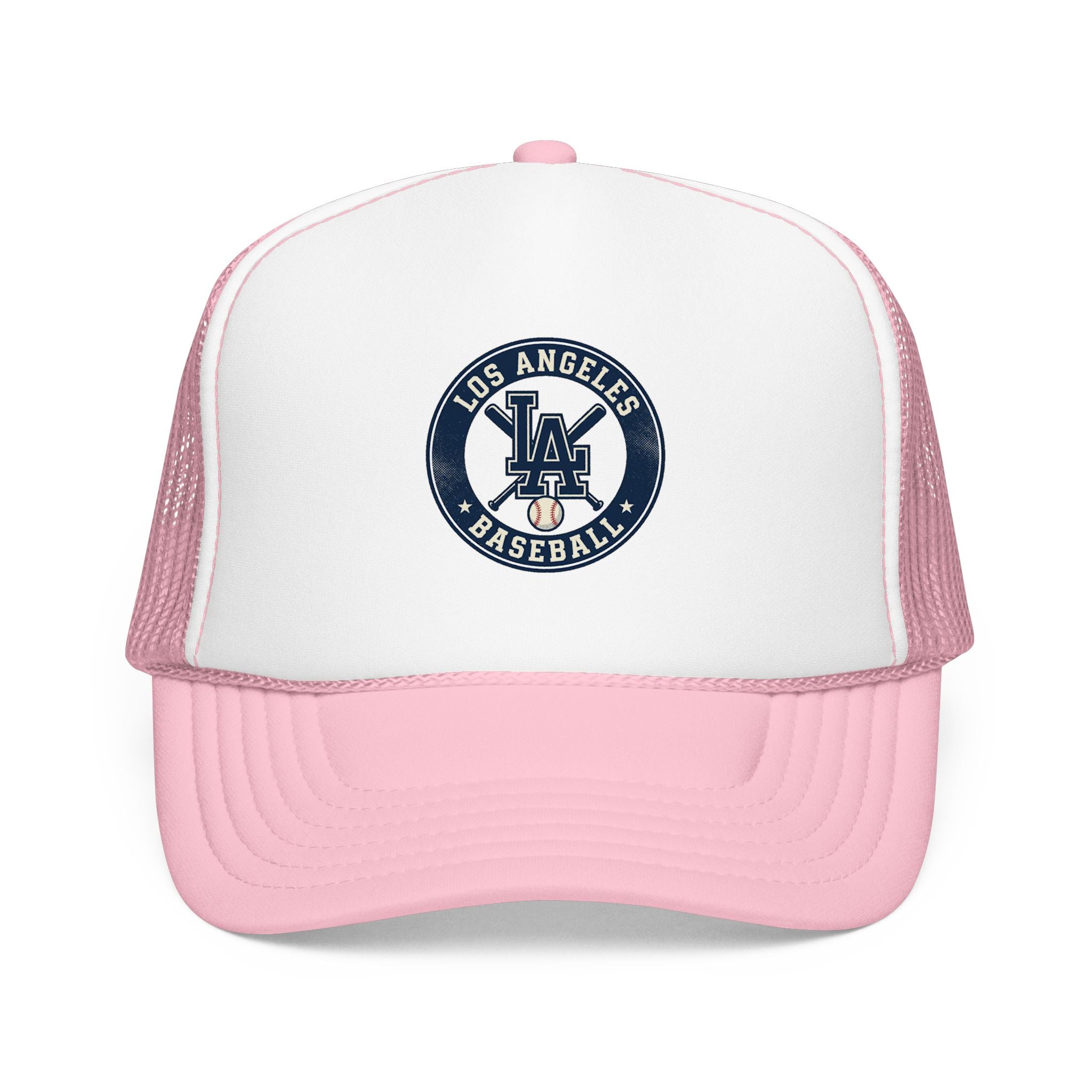 Los Angeles Baseball Foam Trucker Hat – Vintage LA Logo Cap