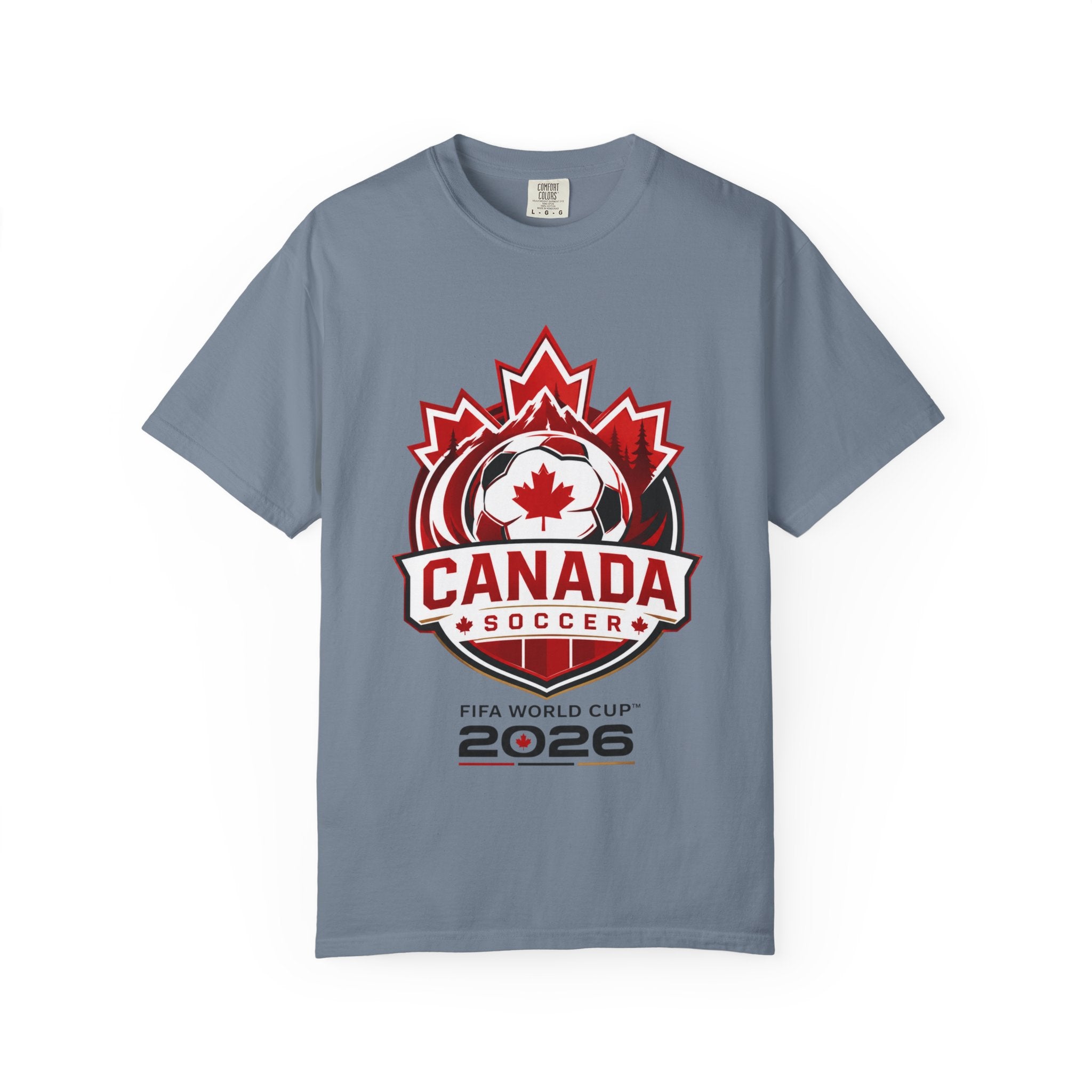 Unisex Canada National Soccer Garment-Dyed T-shirt