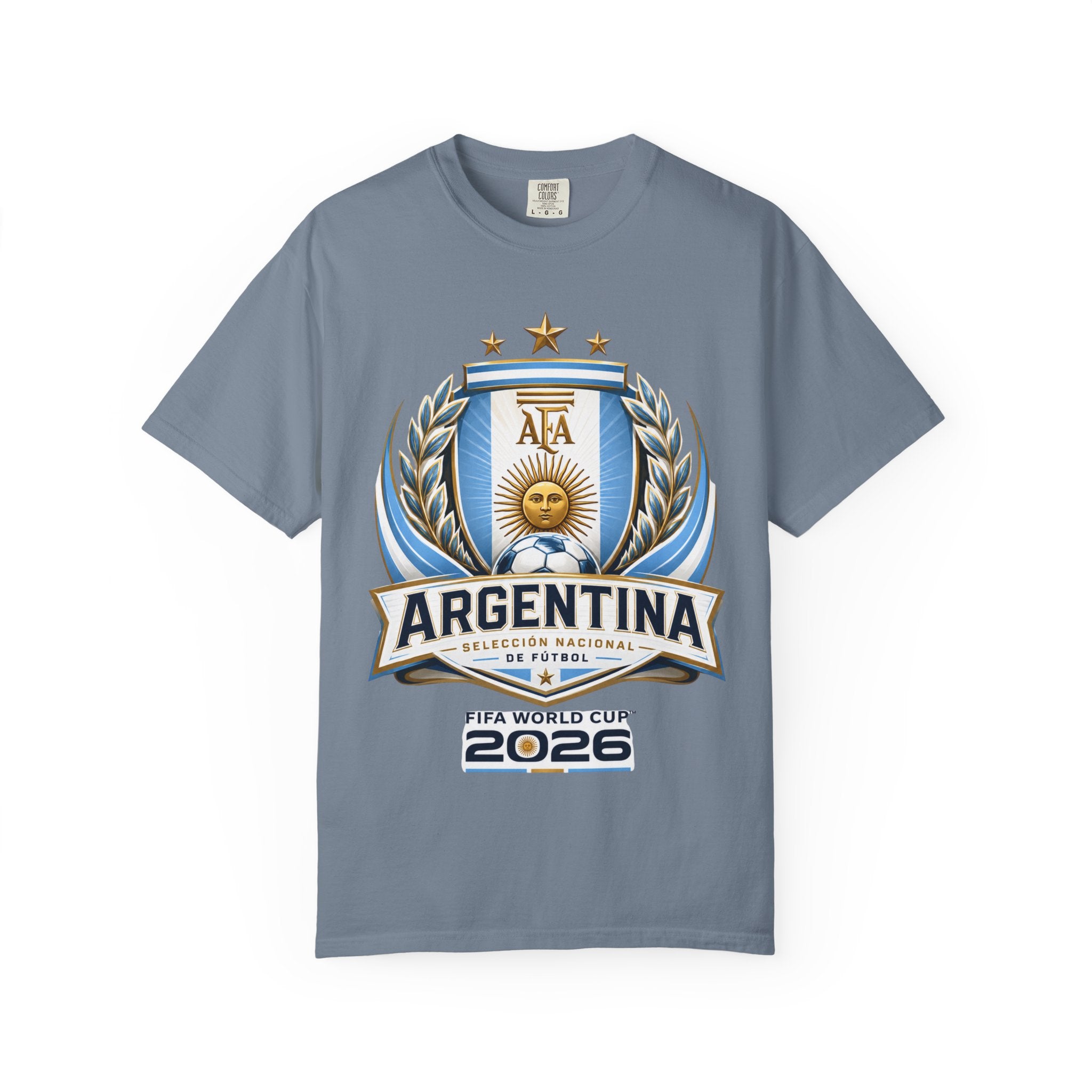 Unisex Argentina Futbol Garment-Dyed T-shirt