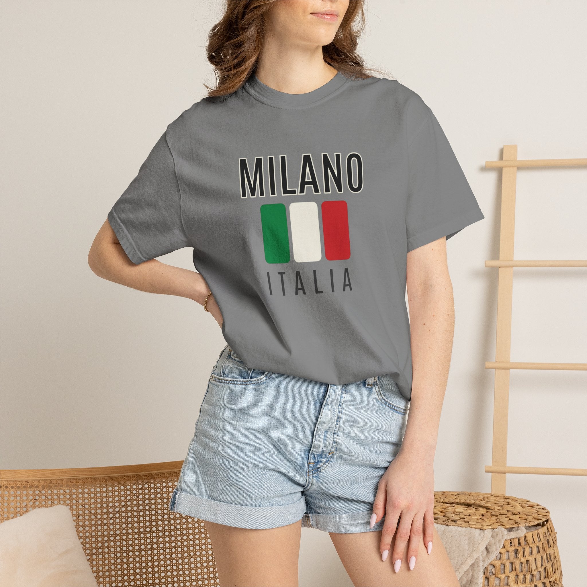 Milano Italia T-Shirt — Italian Flag Travel Tee