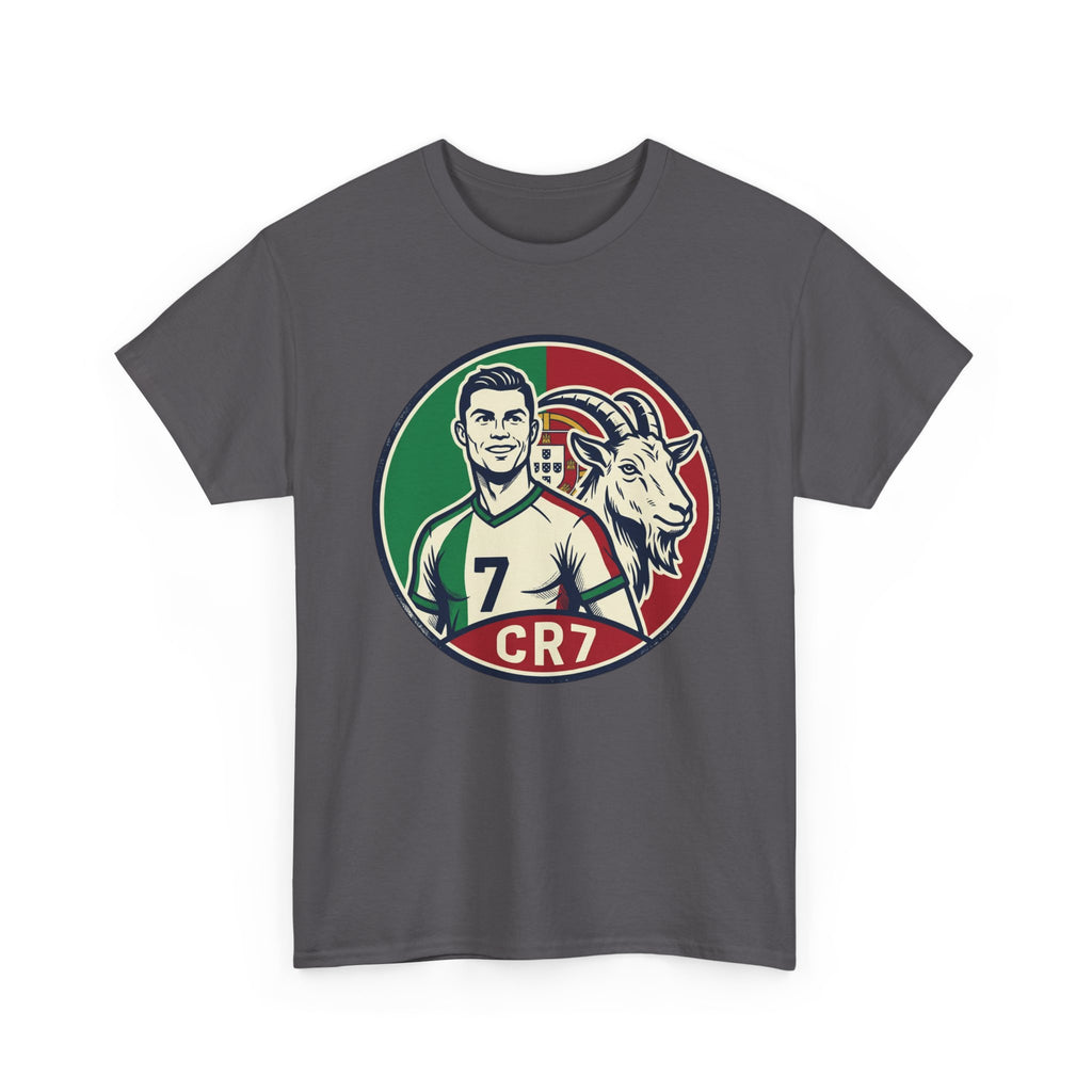 CR7 Portugal Soccer Tee — Cristiano Ronaldo Goat Graphic Jersey Shirt