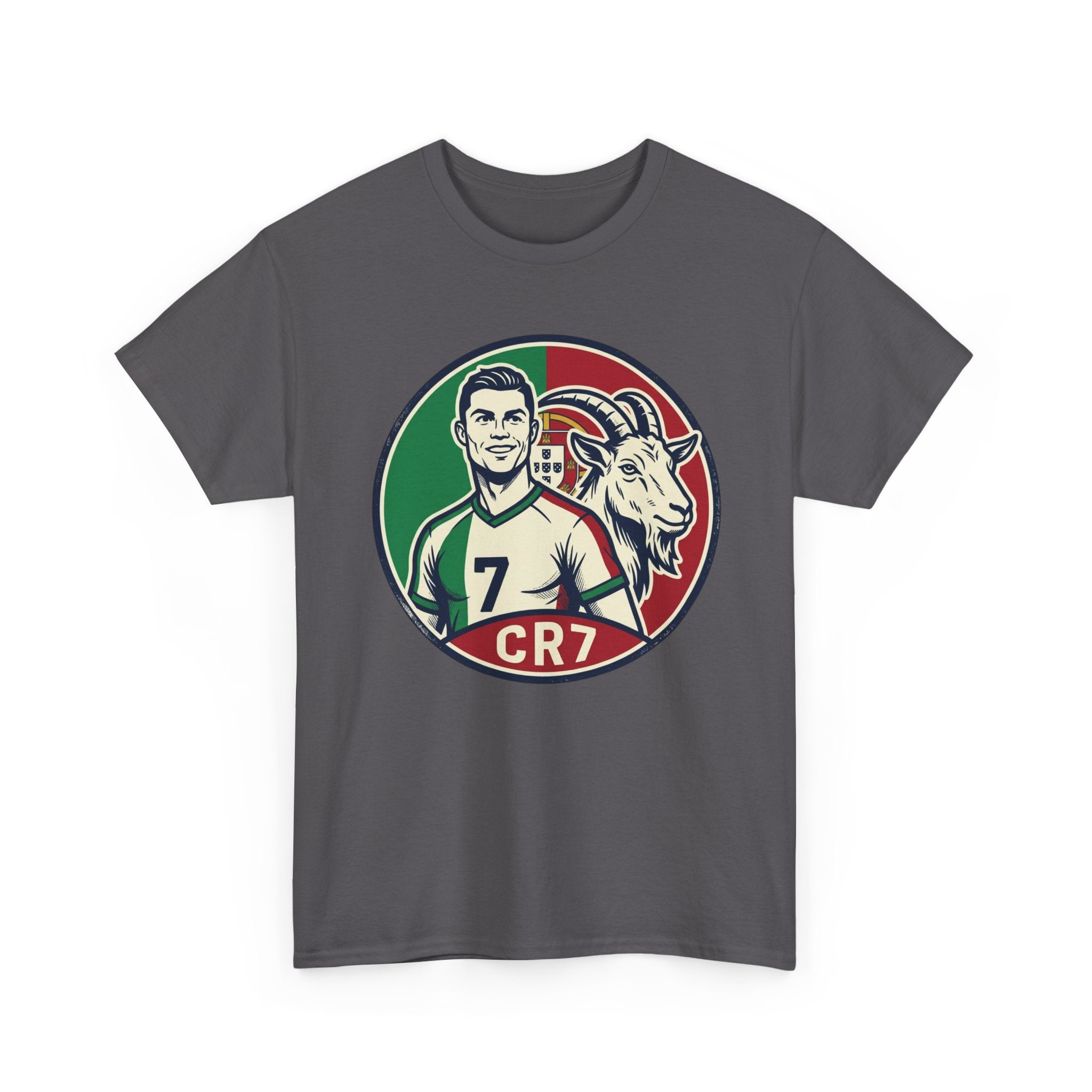 CR7 Portugal Soccer Tee — Cristiano Ronaldo Goat Graphic Jersey Shirt