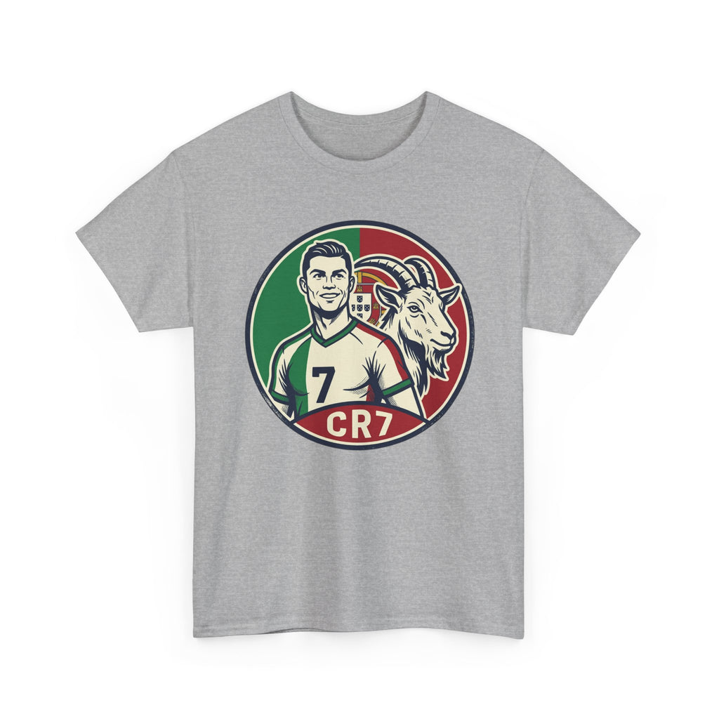 CR7 Portugal Soccer Tee — Cristiano Ronaldo Goat Graphic Jersey Shirt