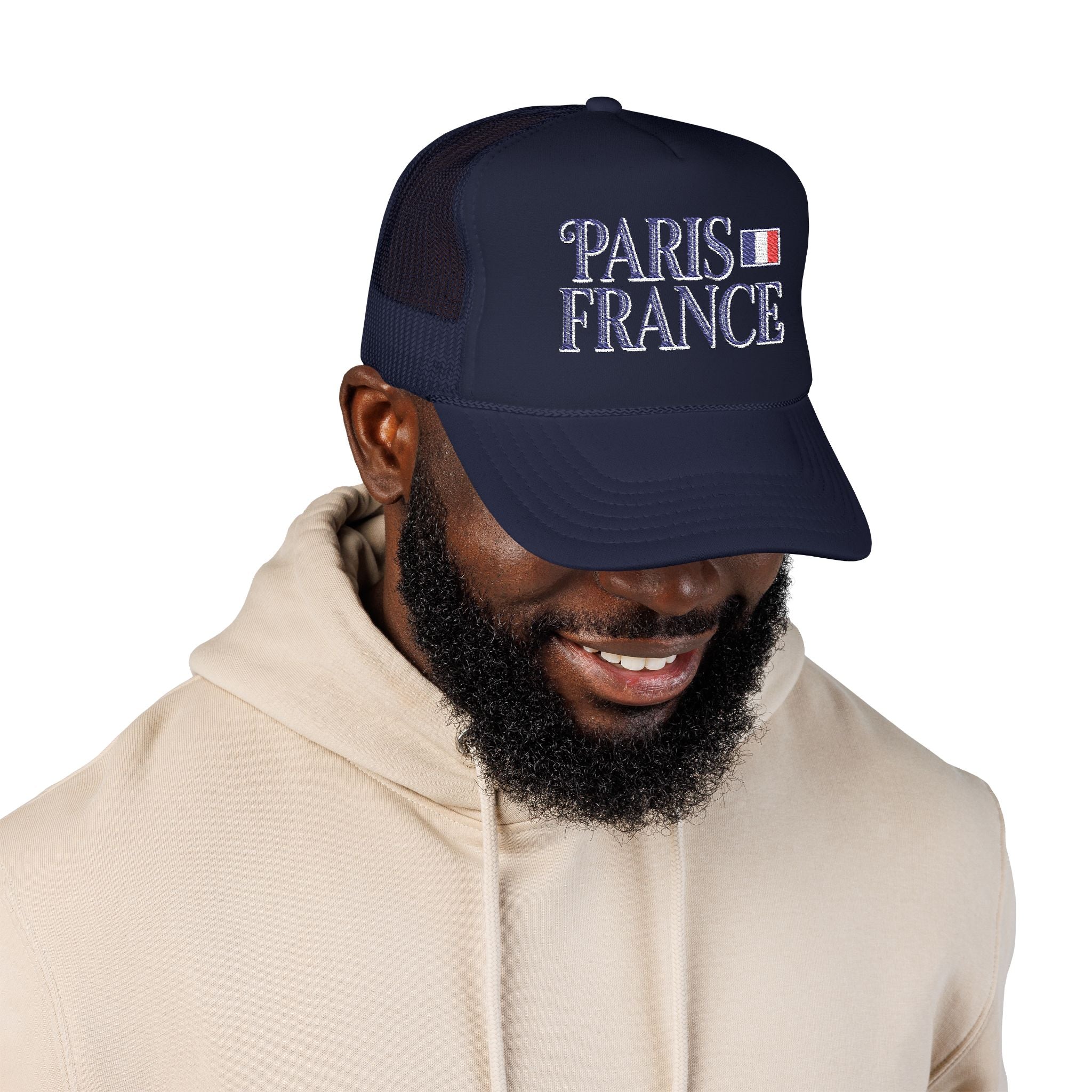 Paris France Foam Trucker Hat