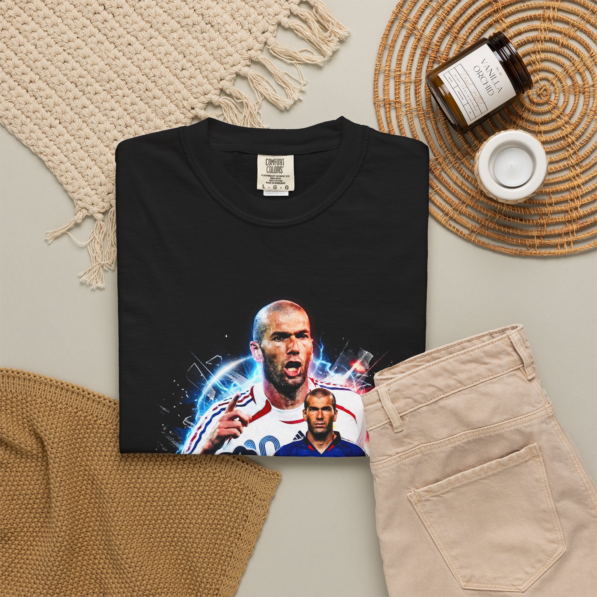 Unisex Garment-Dyed T-shirt Zidane France