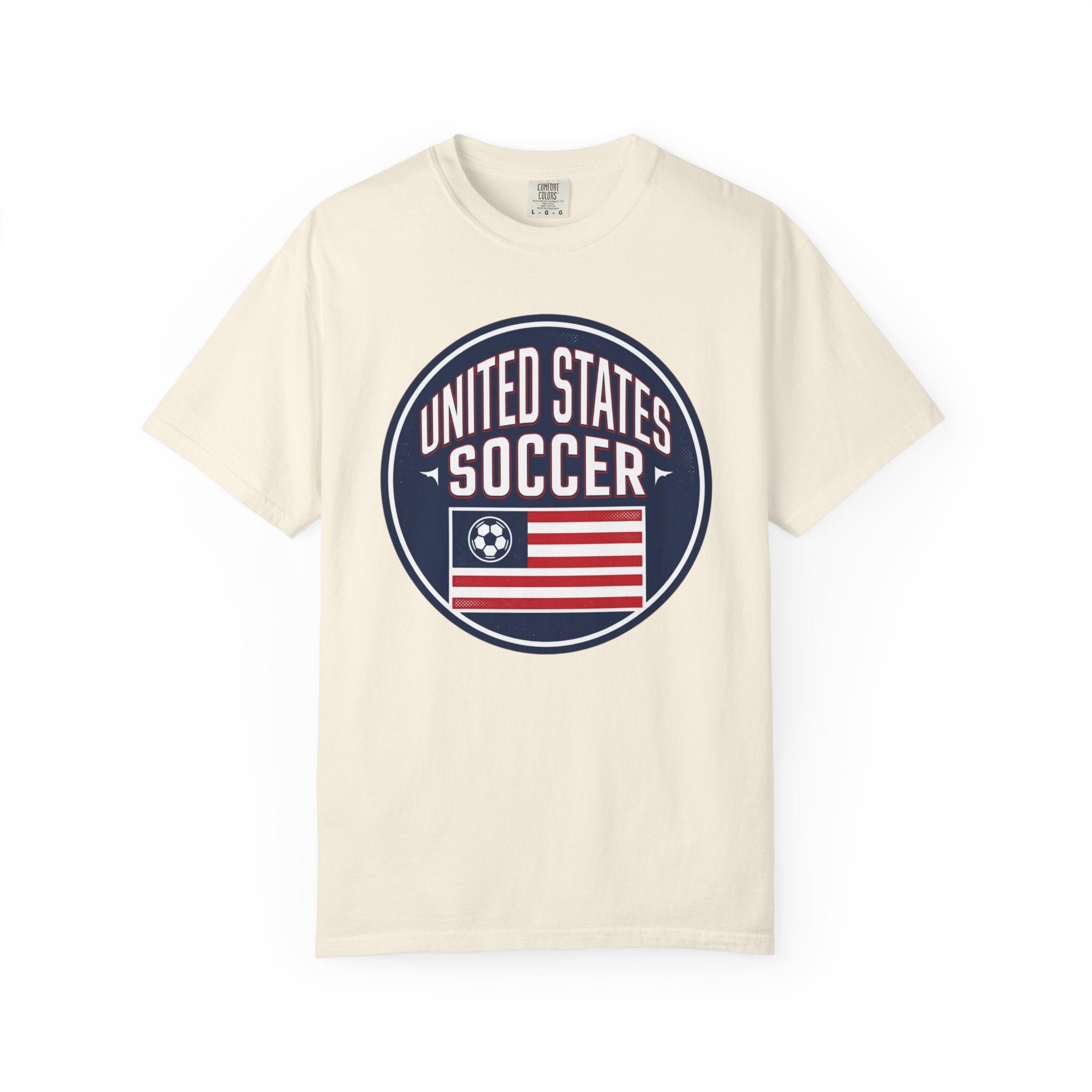 United States Soccer Circle Logo Tee — USA 10 Back Number T‑Shirt