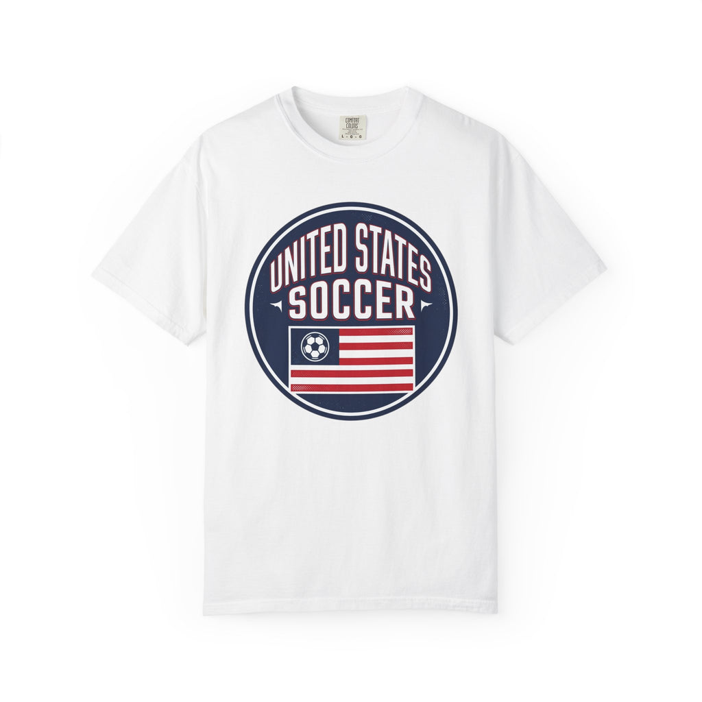 United States Soccer Circle Logo Tee — USA 10 Back Number T‑Shirt