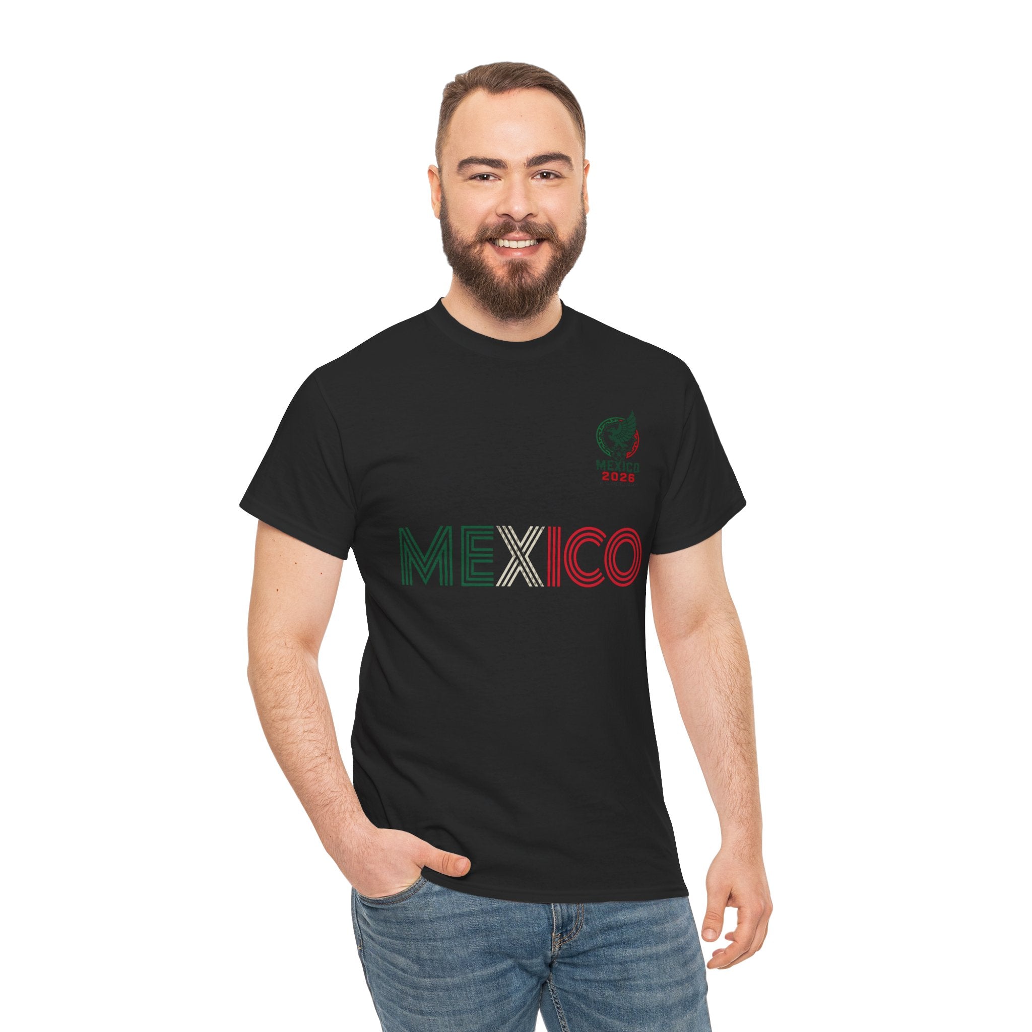 Unisex Heavy Cotton Tee Mexico Y  Si Si