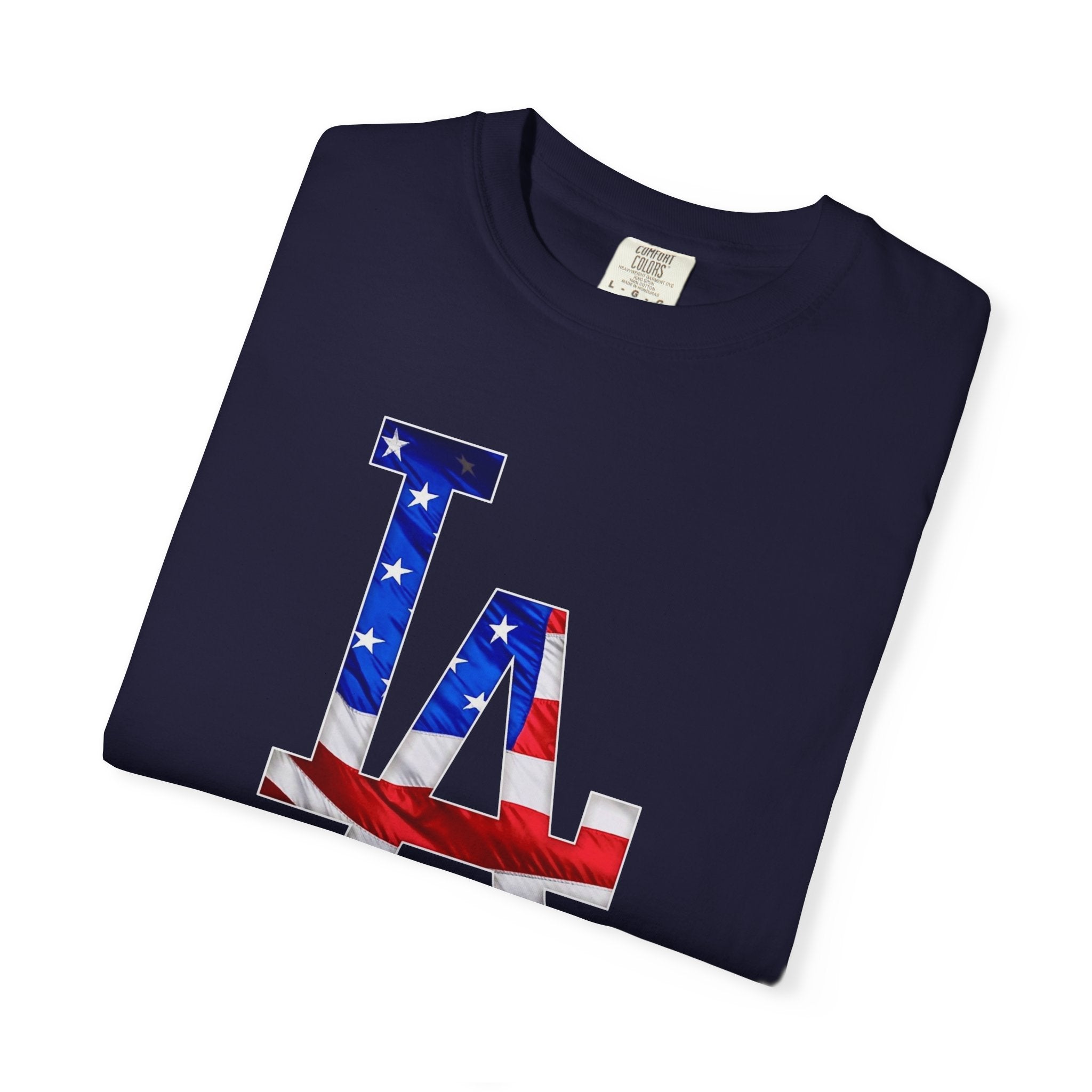 Unisex Garment-Dyed T-shirt Dodgers 4th of July