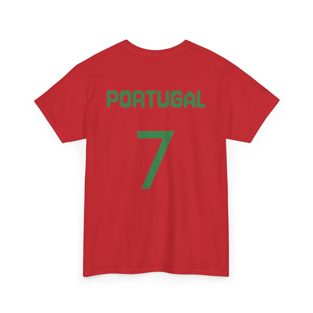 CR7 Portugal Soccer Tee — Cristiano Ronaldo Goat Graphic Jersey Shirt