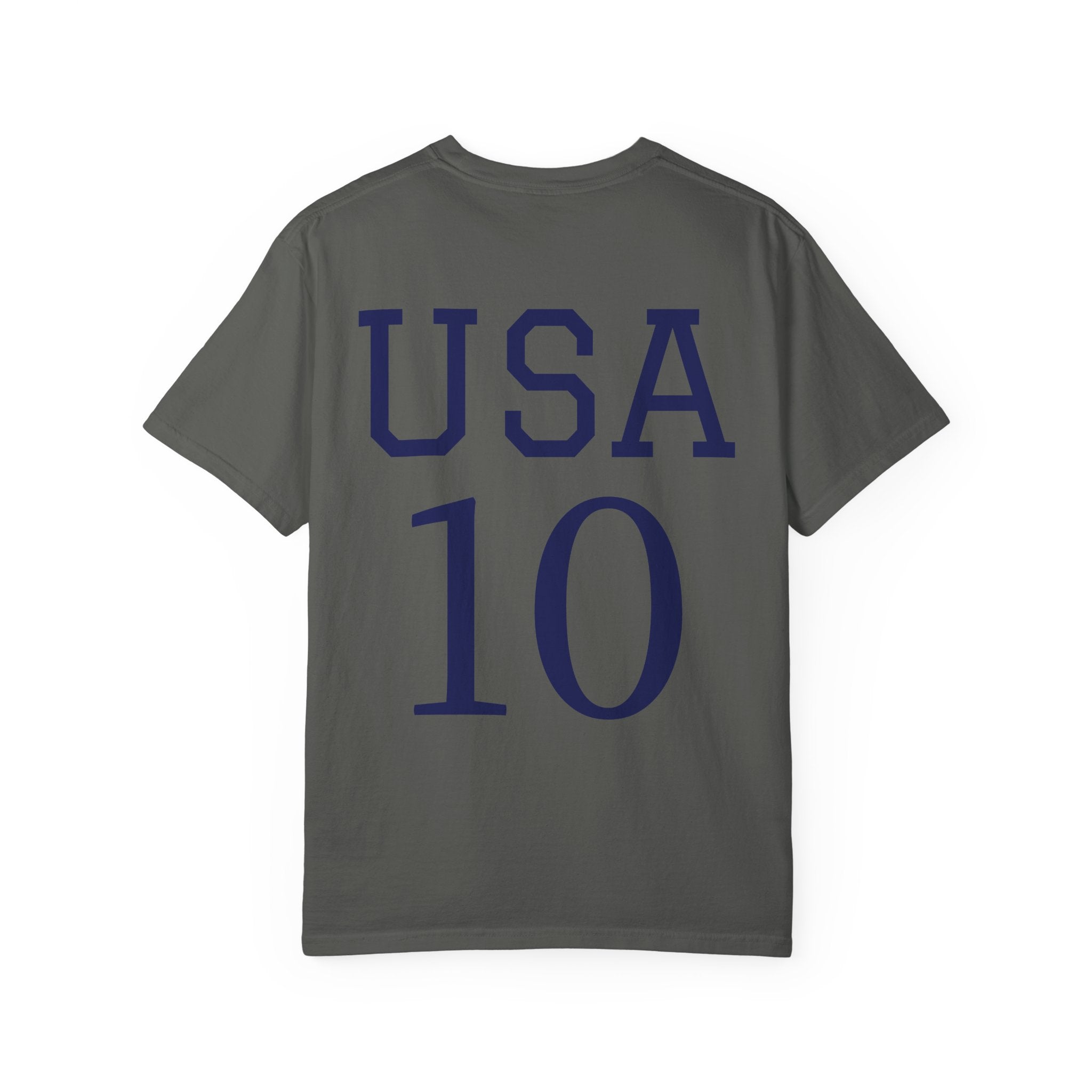 United States Soccer Circle Logo Tee — USA 10 Back Number T‑Shirt