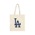 Cotton Canvas Tote Bag LA Dodgers