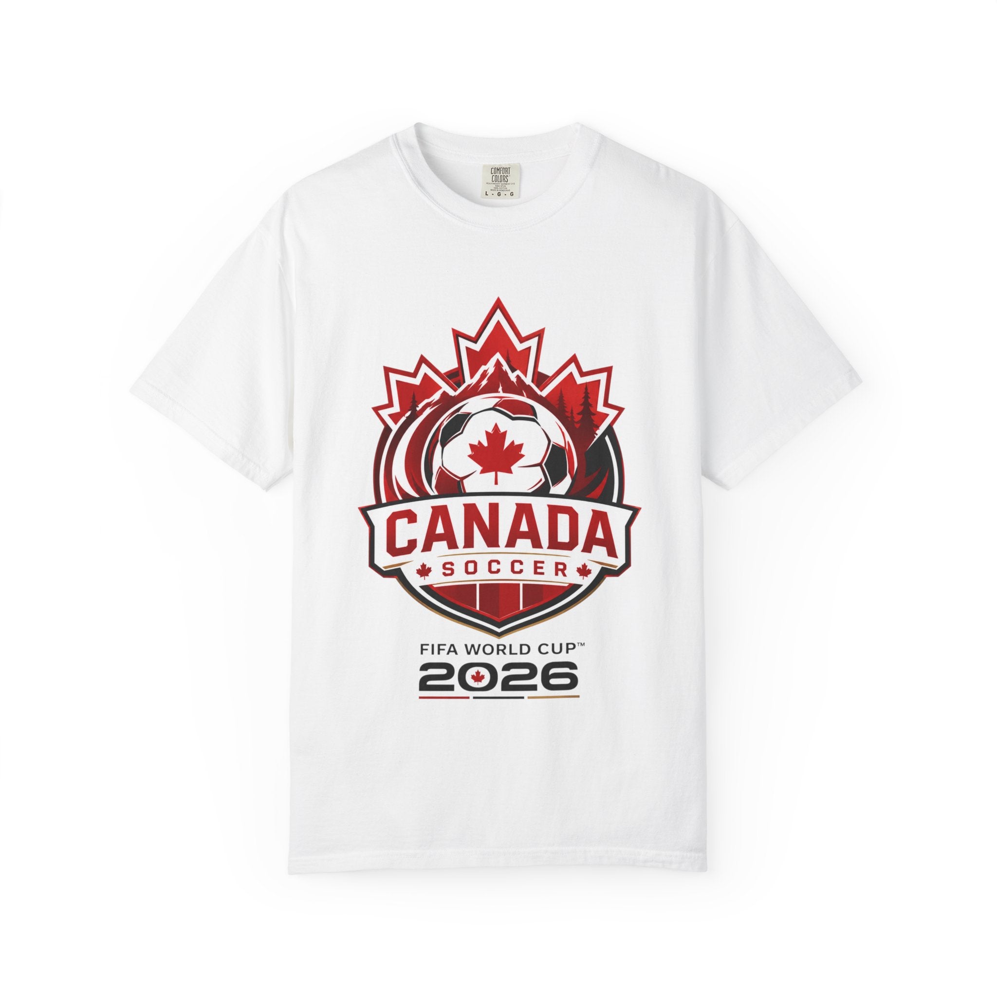 Unisex Canada National Soccer Garment-Dyed T-shirt