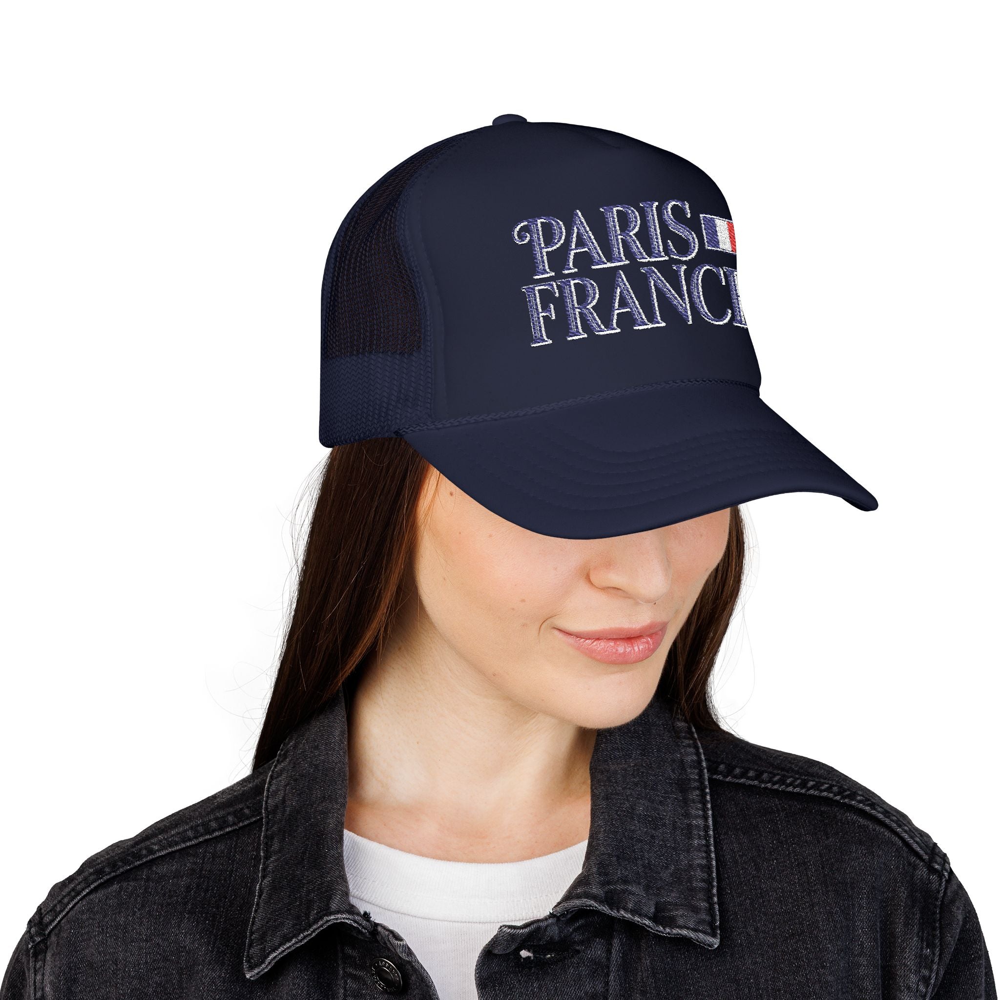 Paris France Foam Trucker Hat