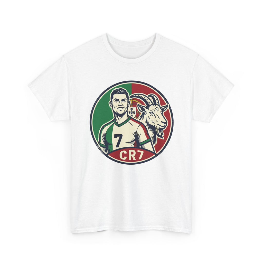 CR7 Portugal Soccer Tee — Cristiano Ronaldo Goat Graphic Jersey Shirt