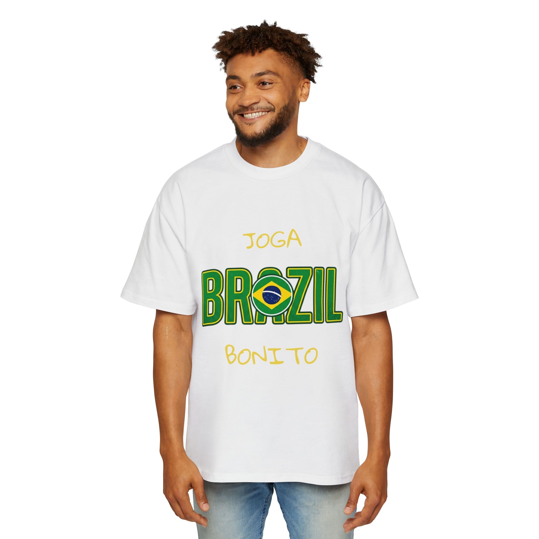 Brazil Soccer Tee — Joga Bonito Graphic Football T‑Shirt