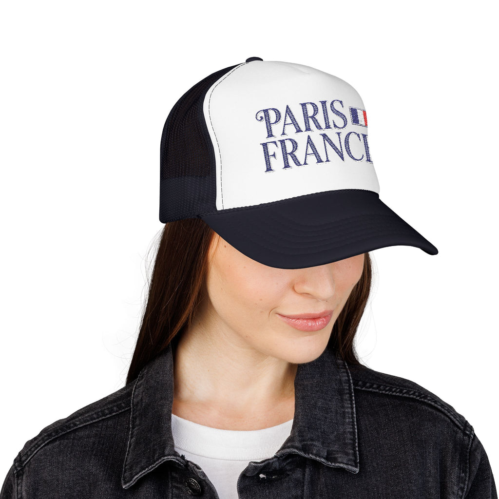 Paris France Foam Trucker Hat