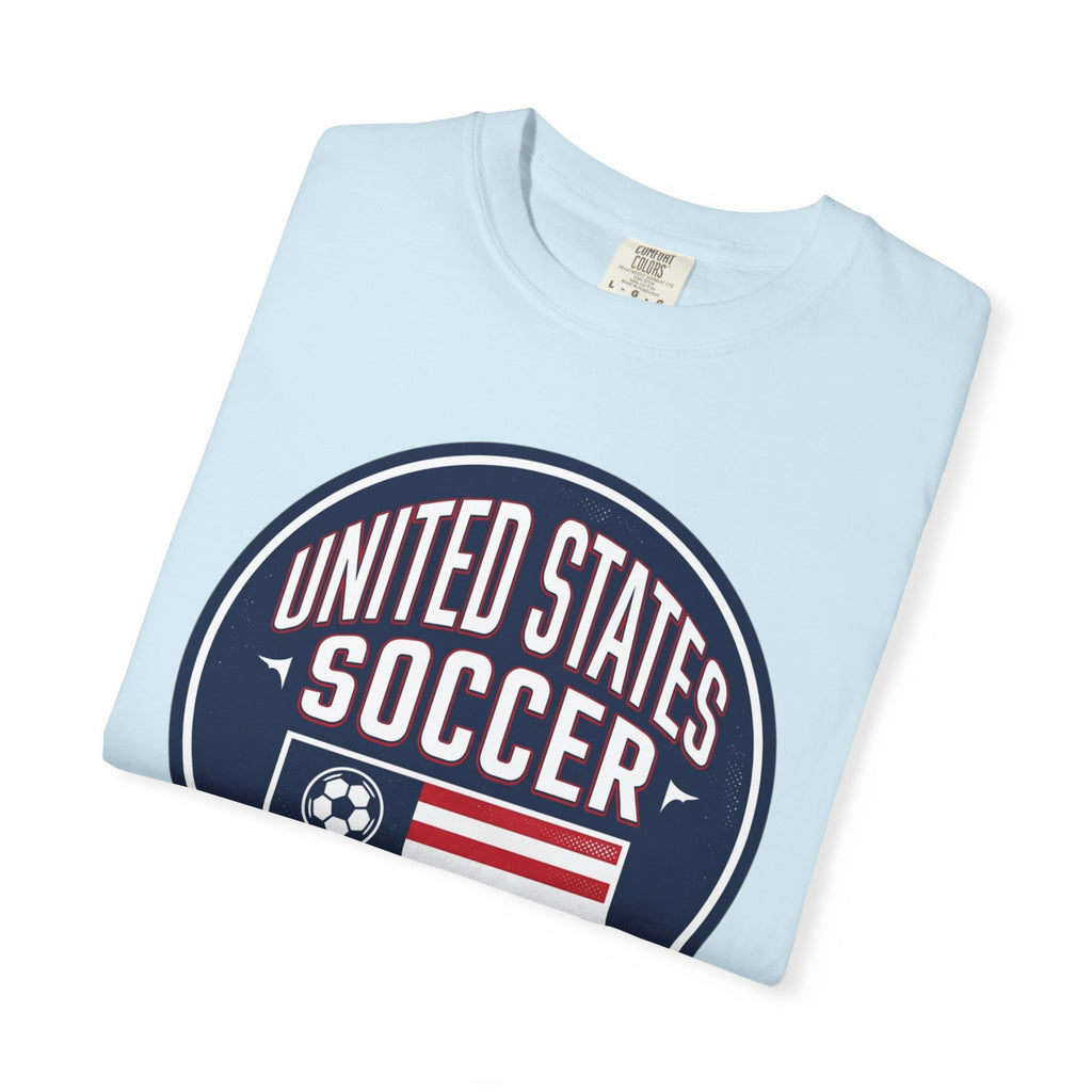 United States Soccer Circle Logo Tee — USA 10 Back Number T‑Shirt