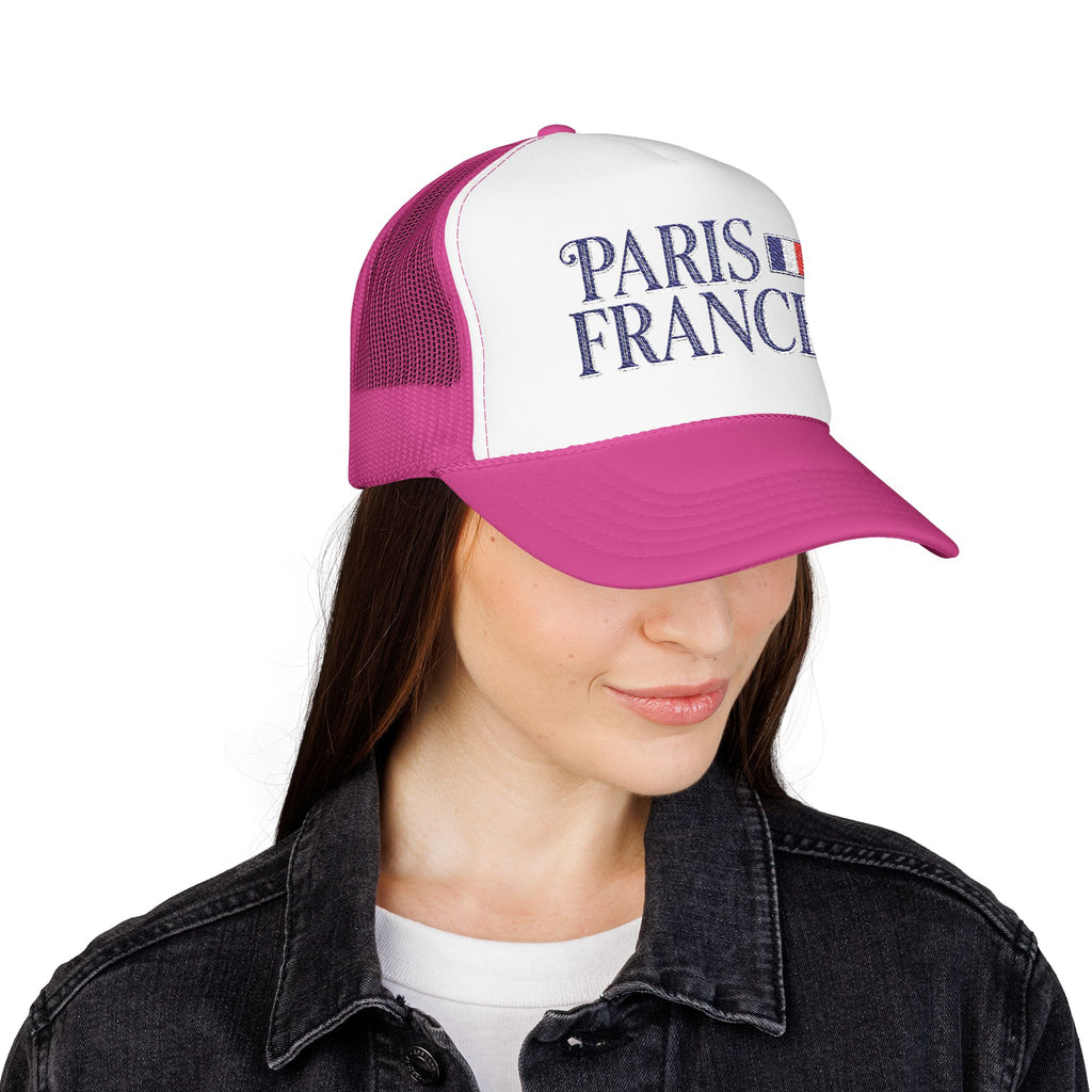 Paris France Foam Trucker Hat