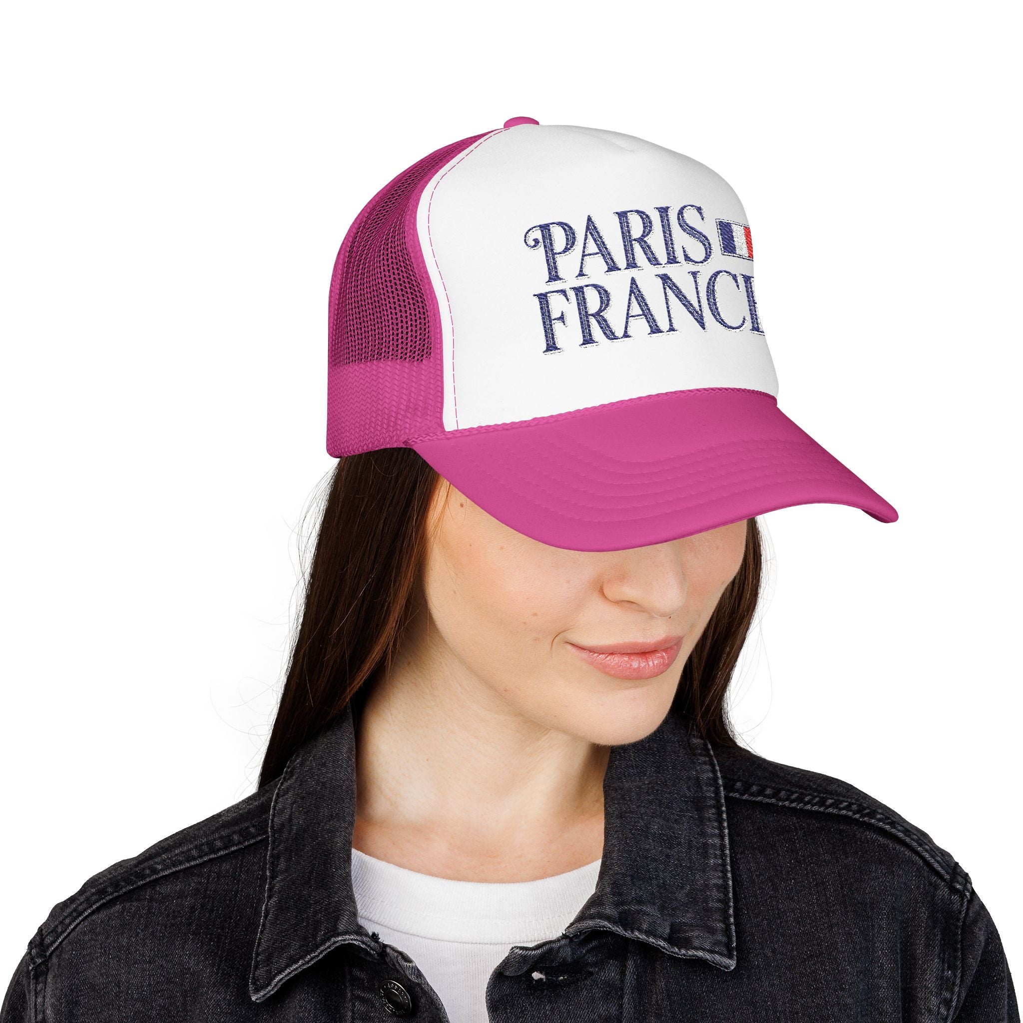 Paris France Foam Trucker Hat