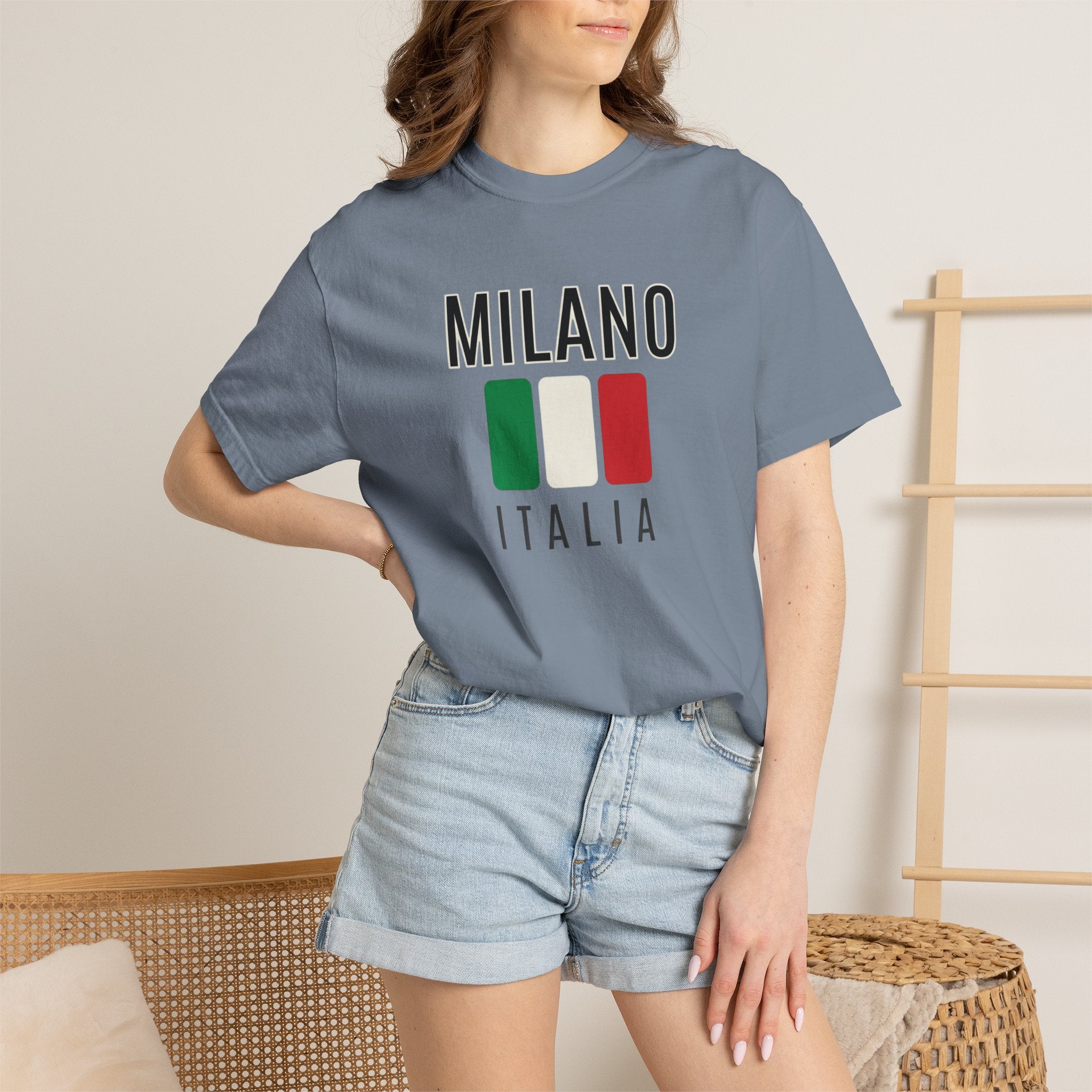 Milano Italia T-Shirt — Italian Flag Travel Tee