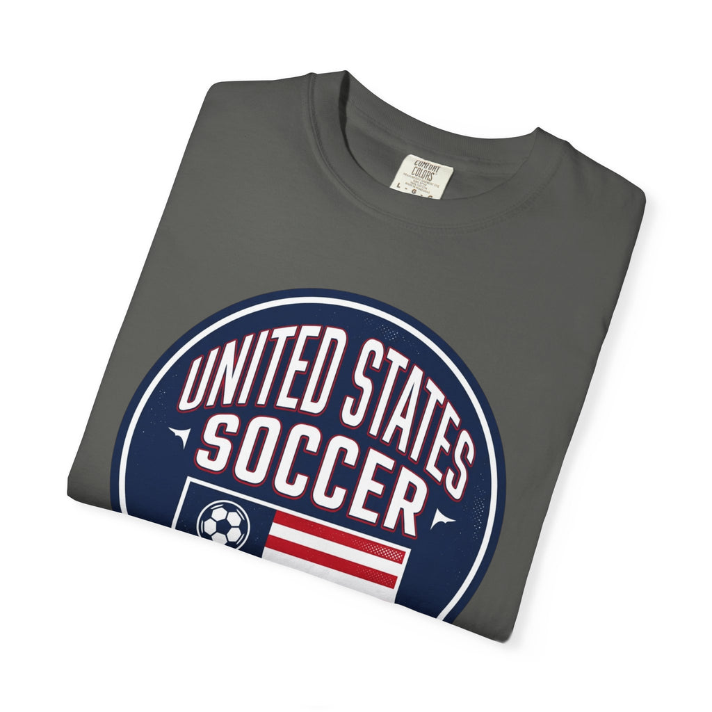 United States Soccer Circle Logo Tee — USA 10 Back Number T‑Shirt