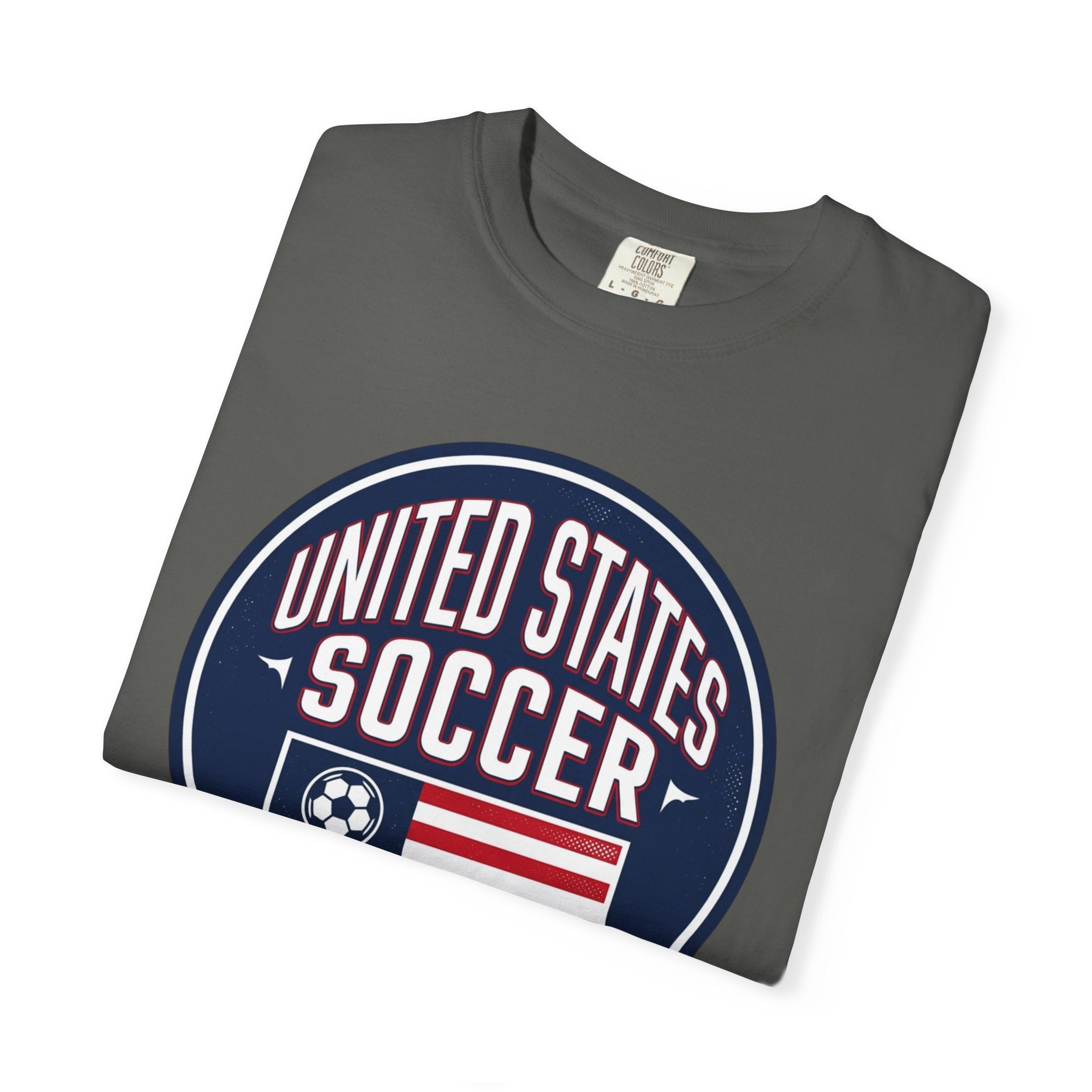 United States Soccer Circle Logo Tee — USA 10 Back Number T‑Shirt