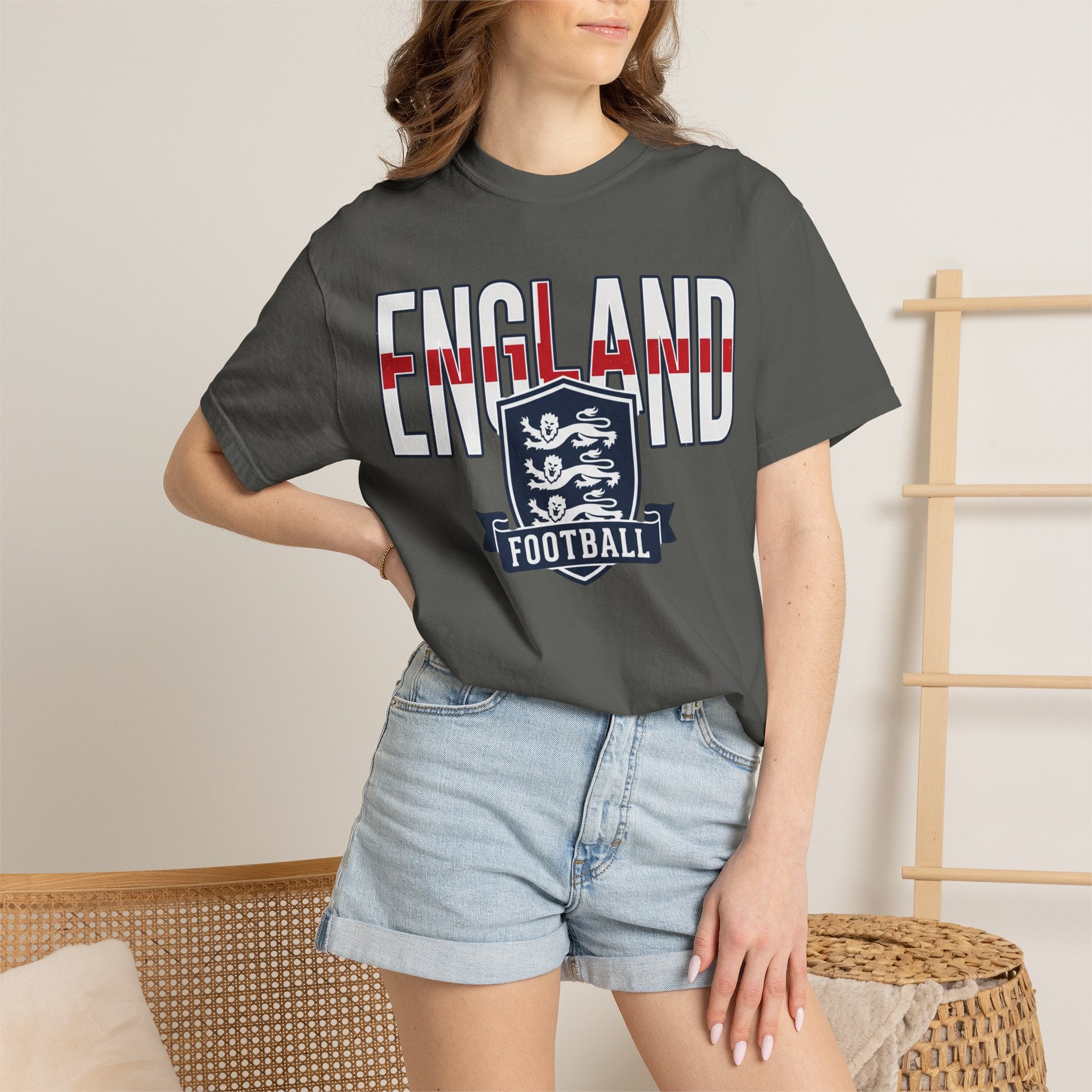 Unisex England Football / Soccer Garment-Dyed T-shirt