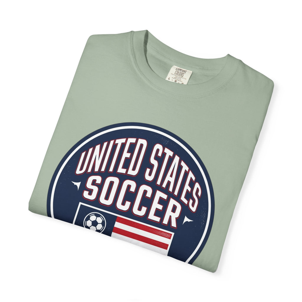United States Soccer Circle Logo Tee — USA 10 Back Number T‑Shirt
