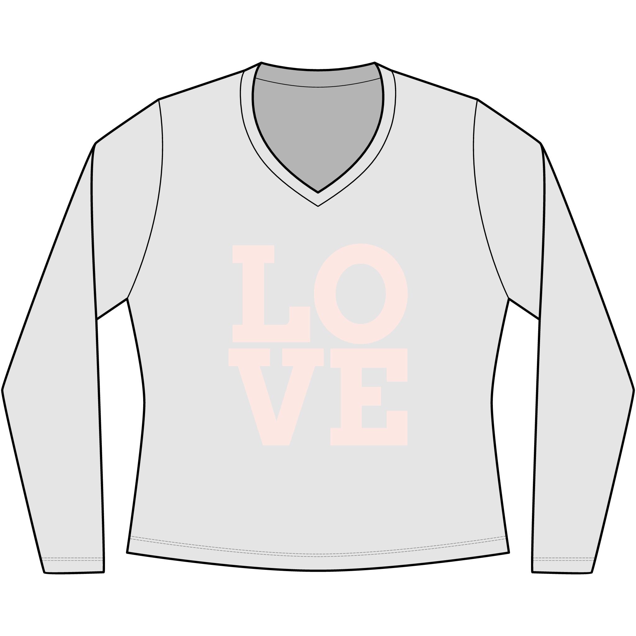 Women's Very Important Tee Long Sleeve V-Neck