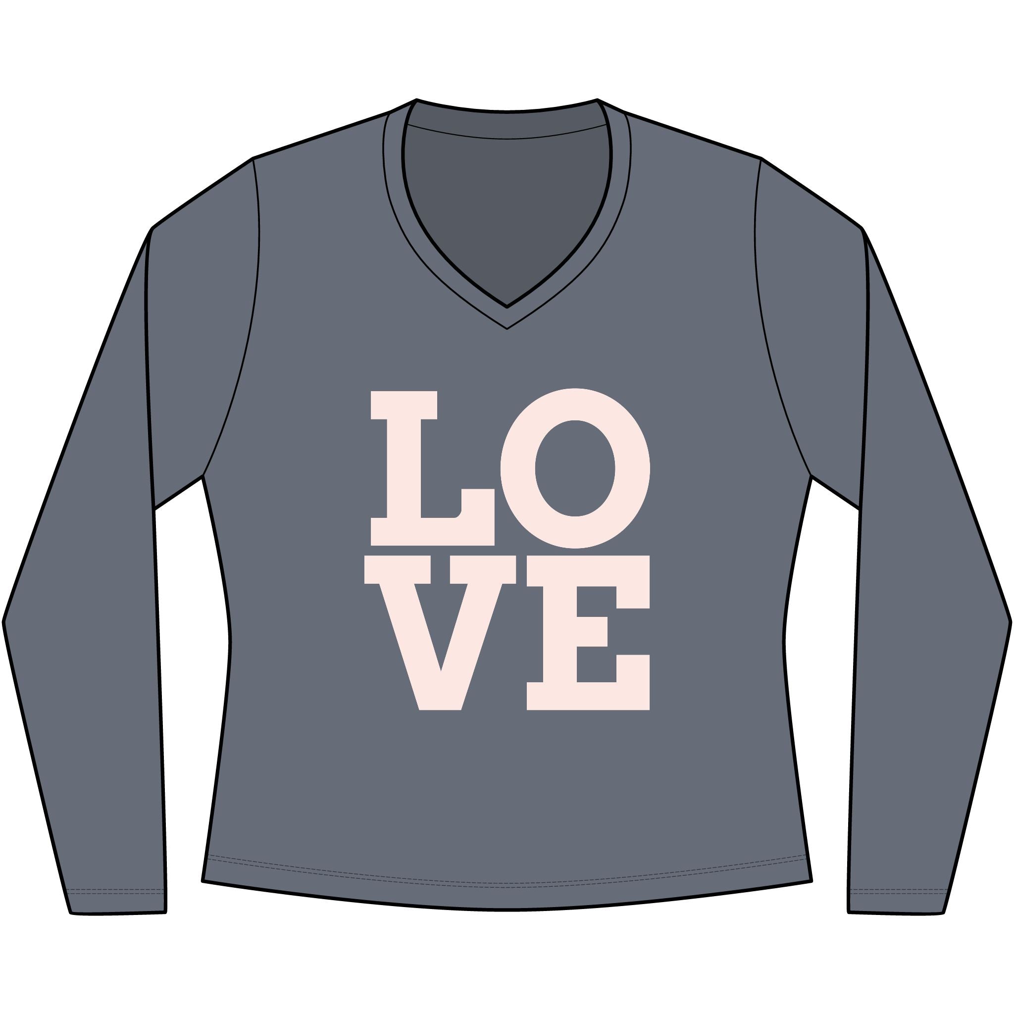 Women's Very Important Tee Long Sleeve V-Neck