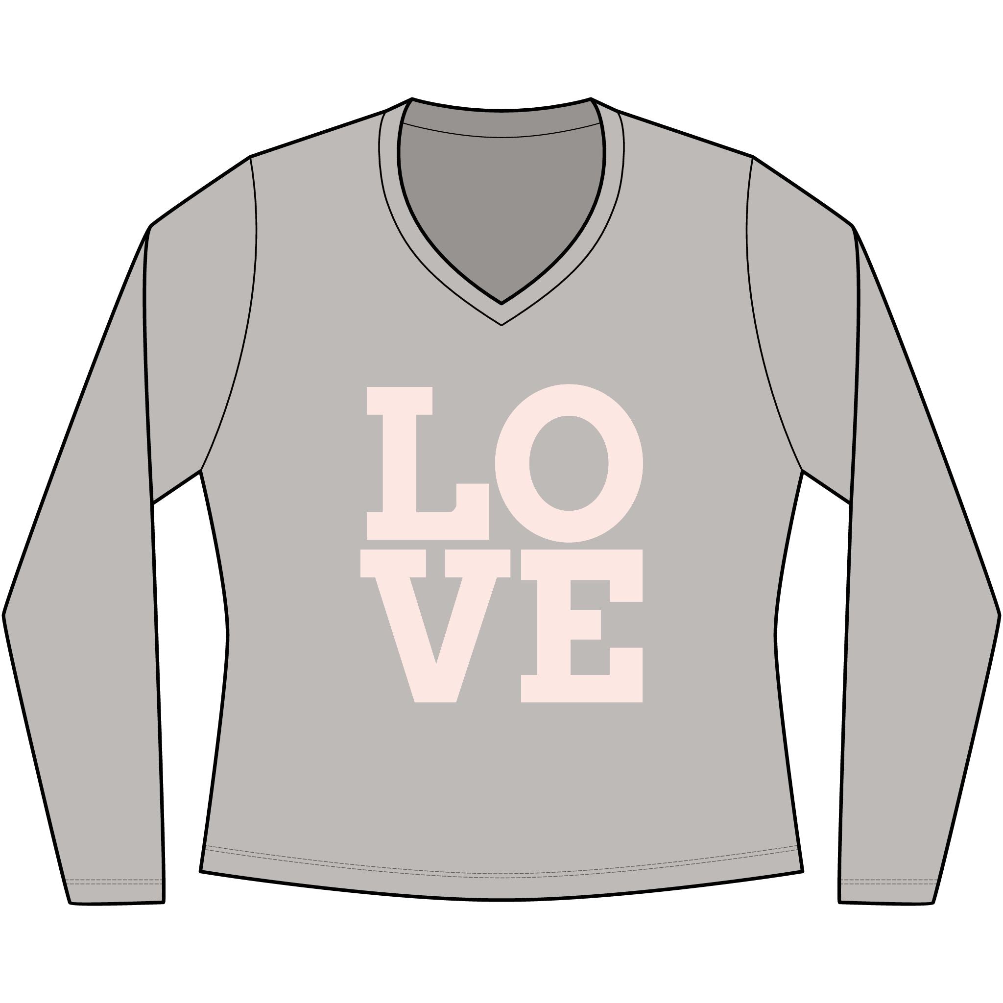 Women's Very Important Tee Long Sleeve V-Neck