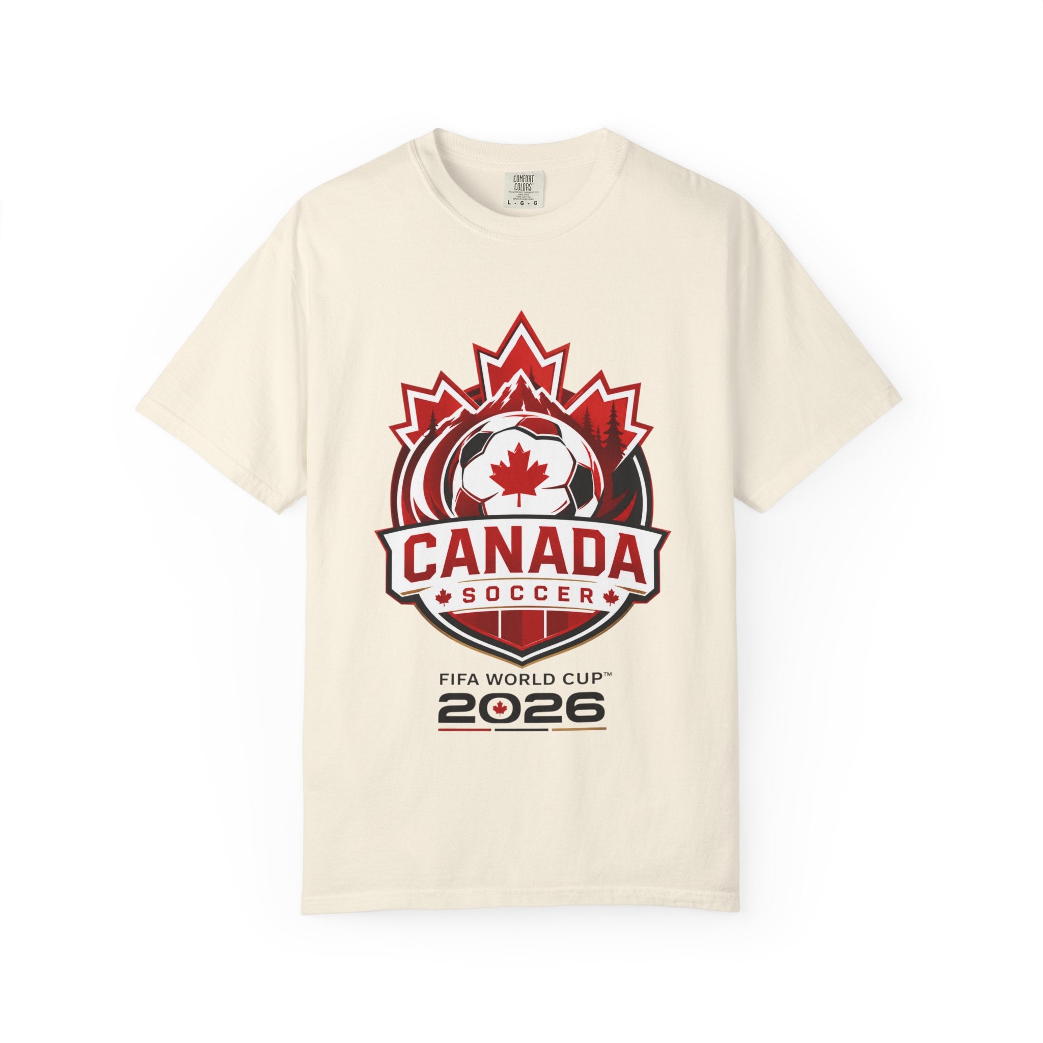 Unisex Canada National Soccer Garment-Dyed T-shirt