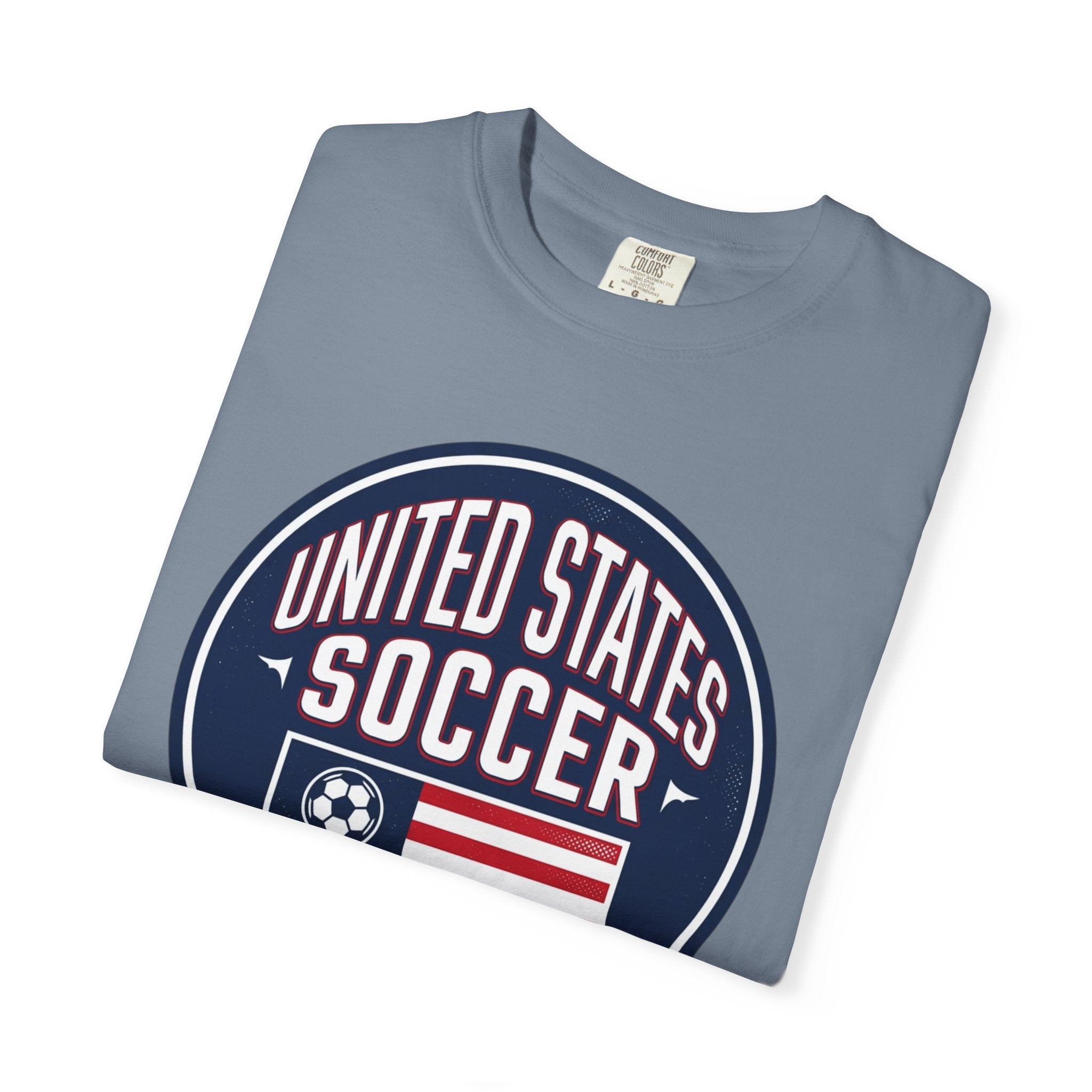 United States Soccer Circle Logo Tee — USA 10 Back Number T‑Shirt